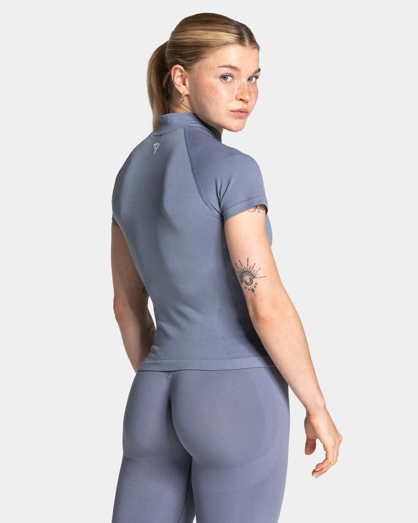 Lift Zip Shortsleeve "Stahlblau" - Image 2