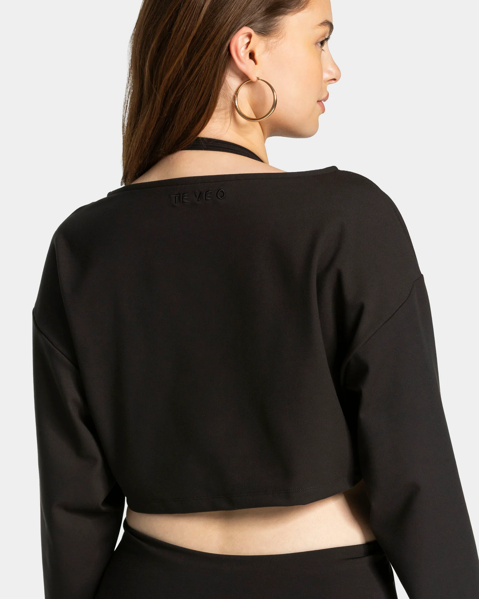 Mellow Cropped Longsleeve "Schwarz" - Image 4