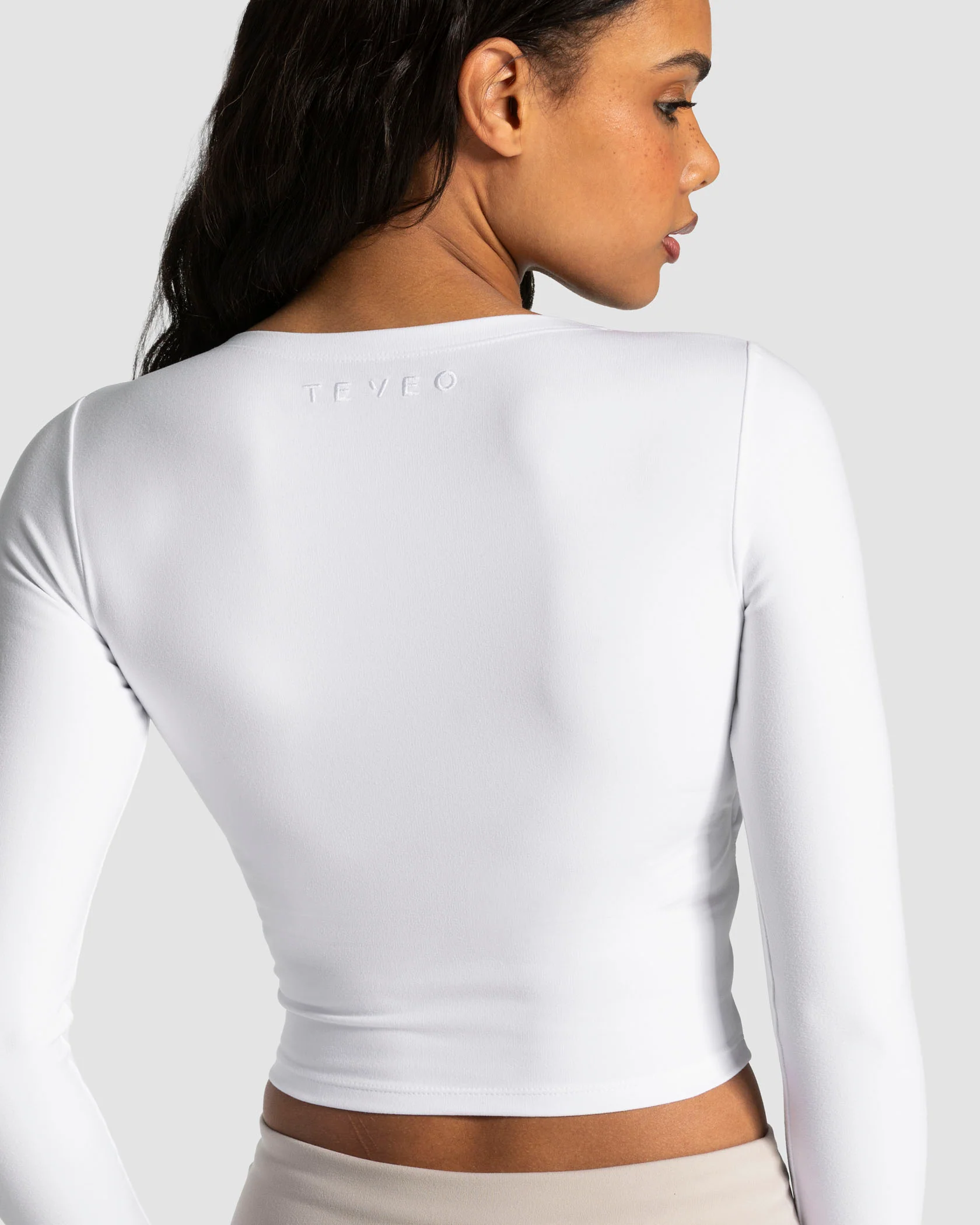 Mellow Gathered Longsleeve "Weiß" - Image 4