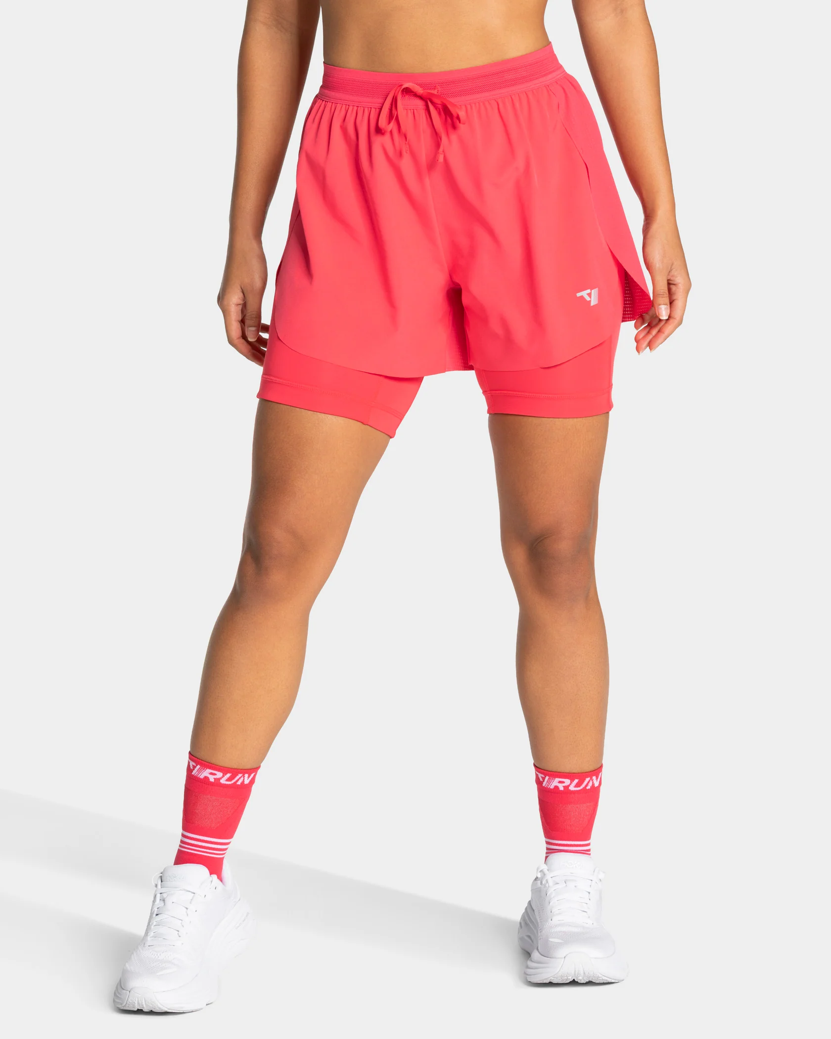 RUN 2in1 Shorts 8 Inch "Melon"