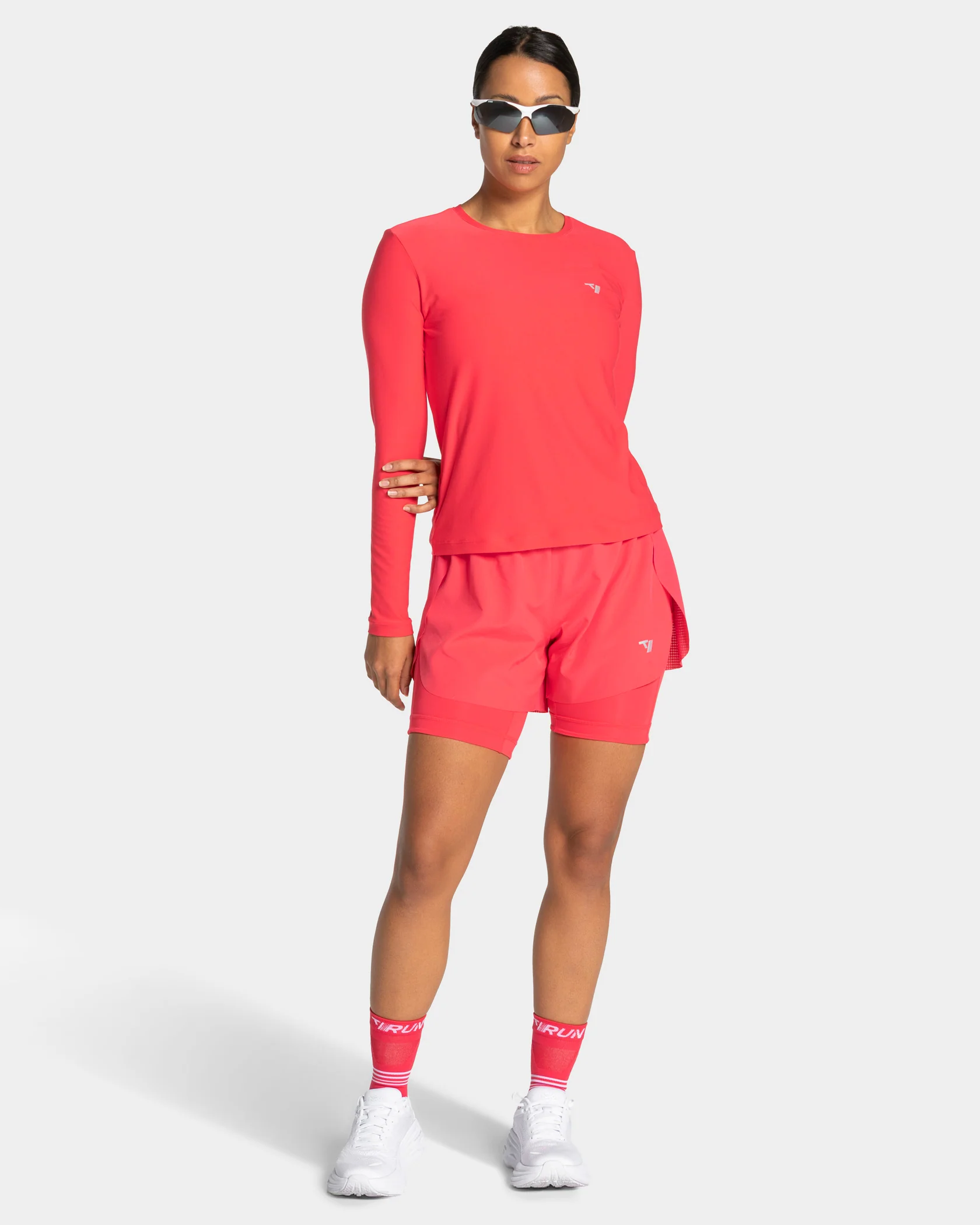 RUN 2in1 Shorts 8 Inch "Melon" - Image 3