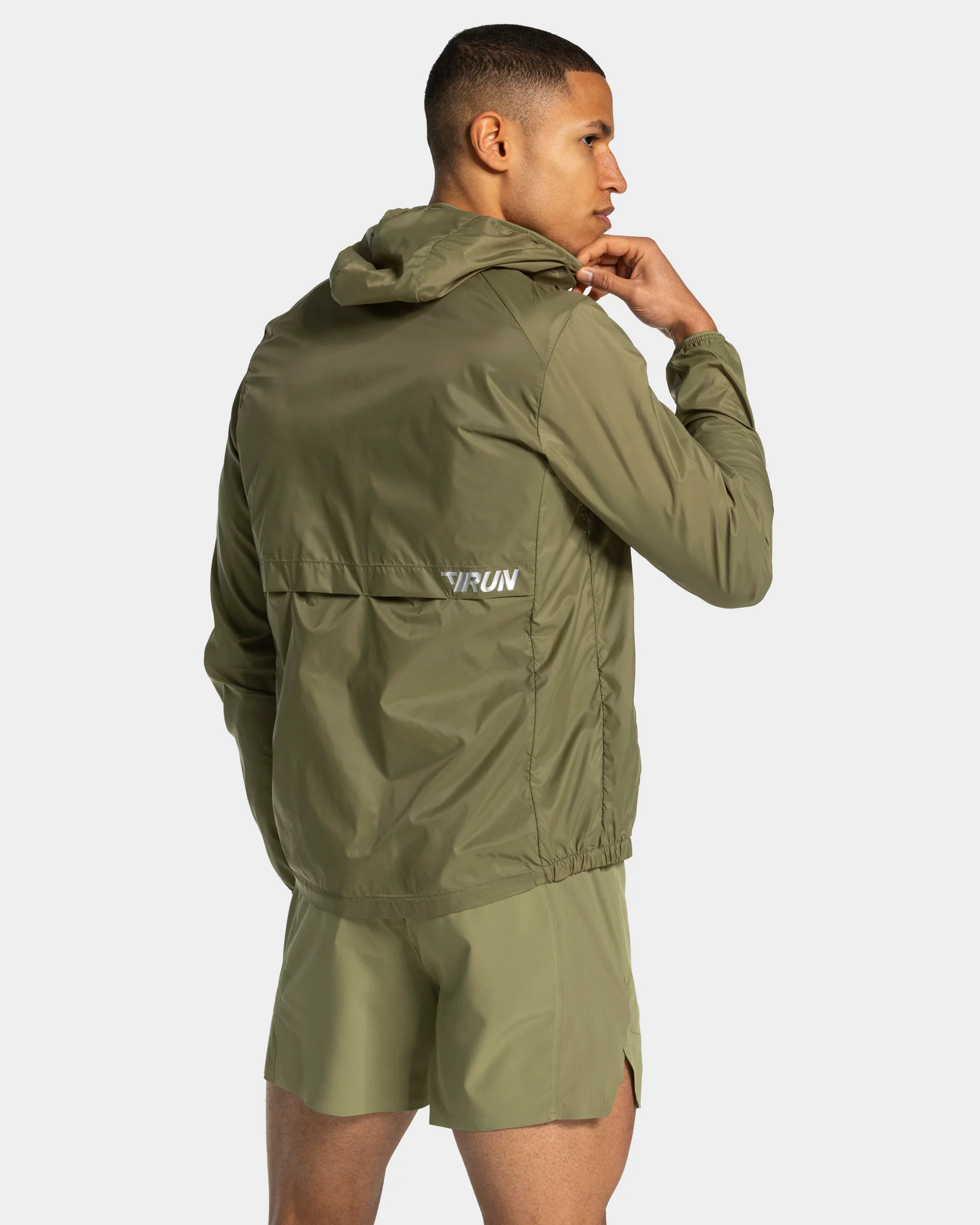 RUN Lightweight Zip Jacke "Olive" - Image 2