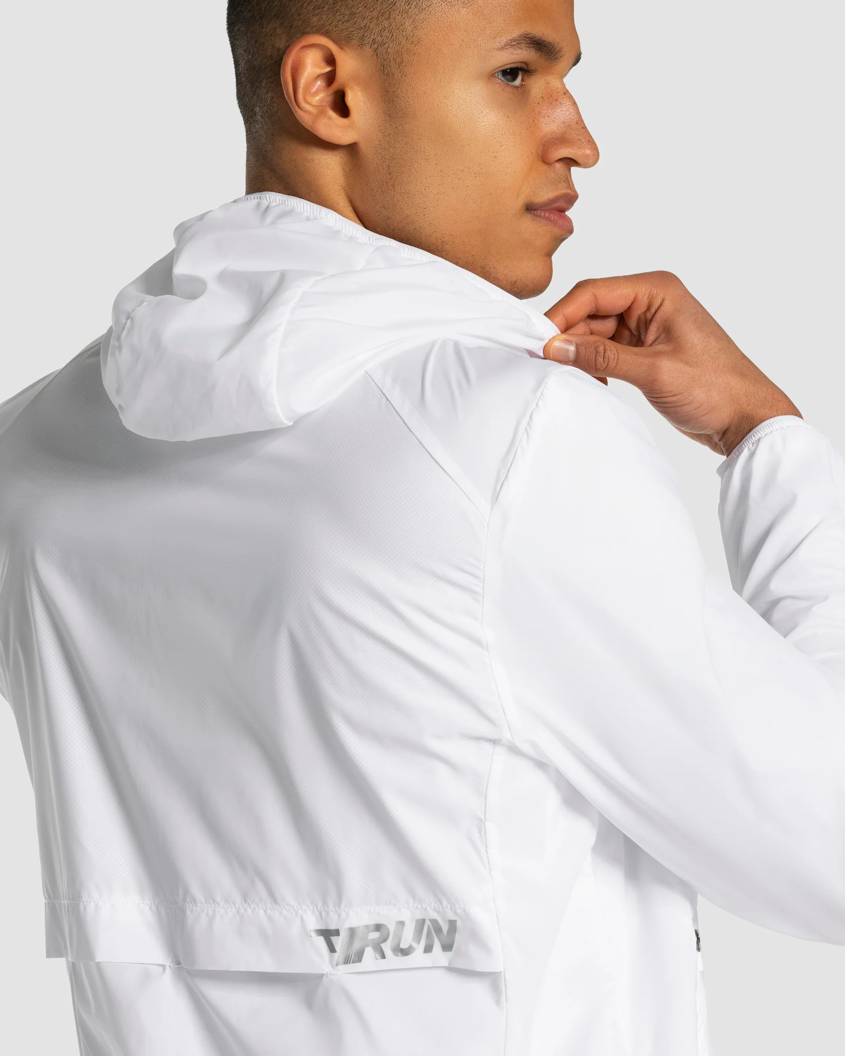 RUN Lightweight Zip Jacke "Weiß" - Image 4