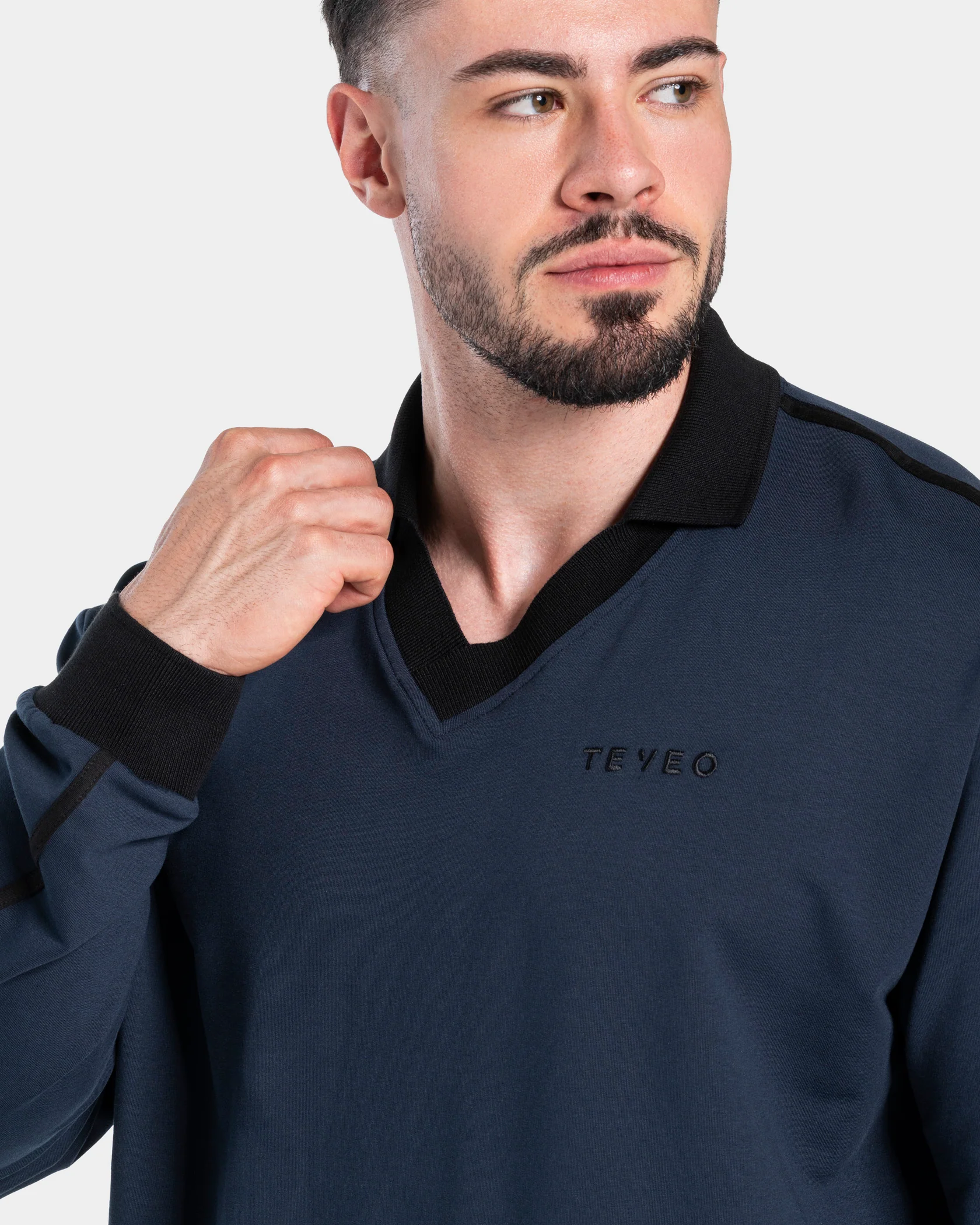 Soft Polo Longsleeve "Midnight" - Image 4