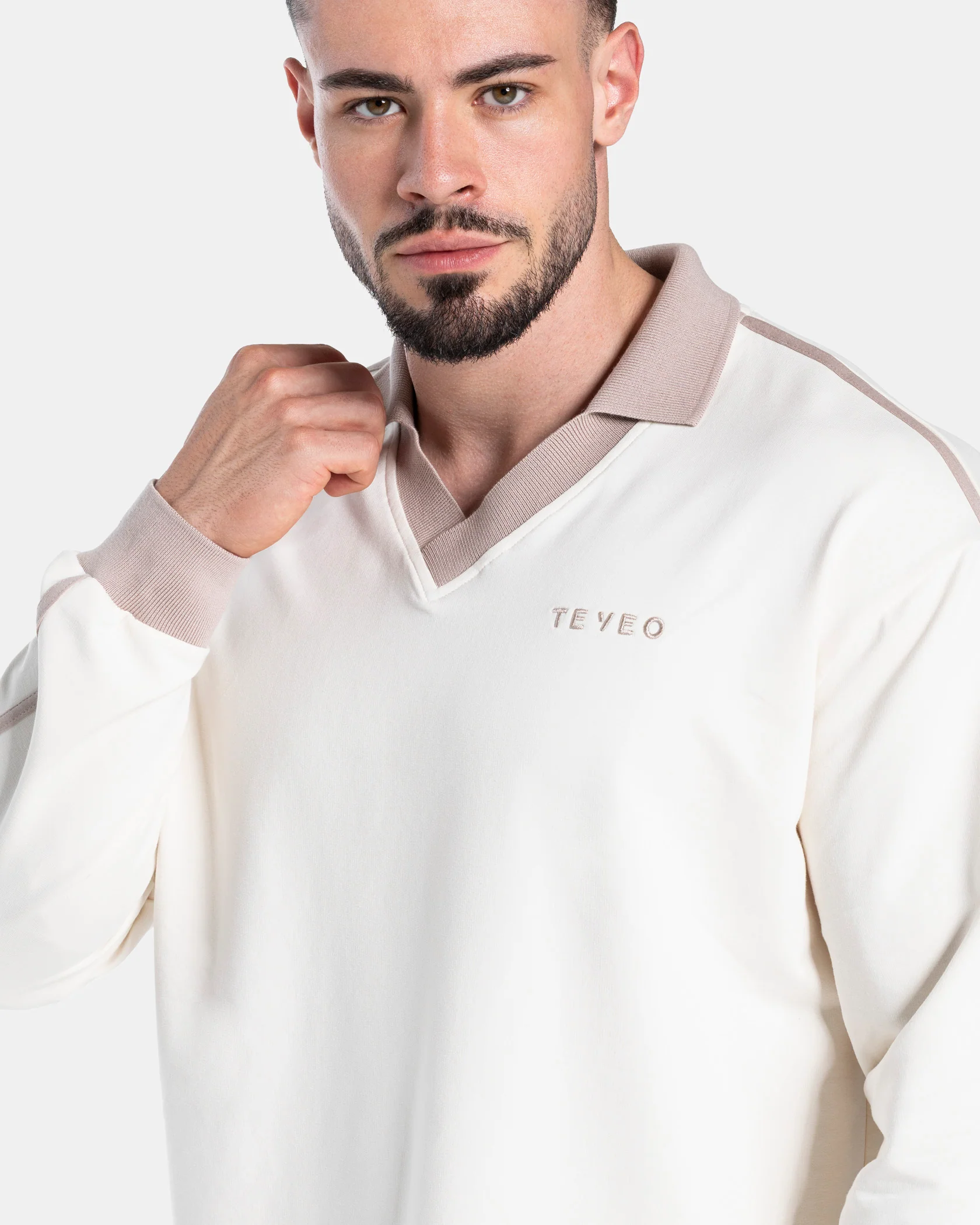 Soft Polo Longsleeve "Off White" - Image 4