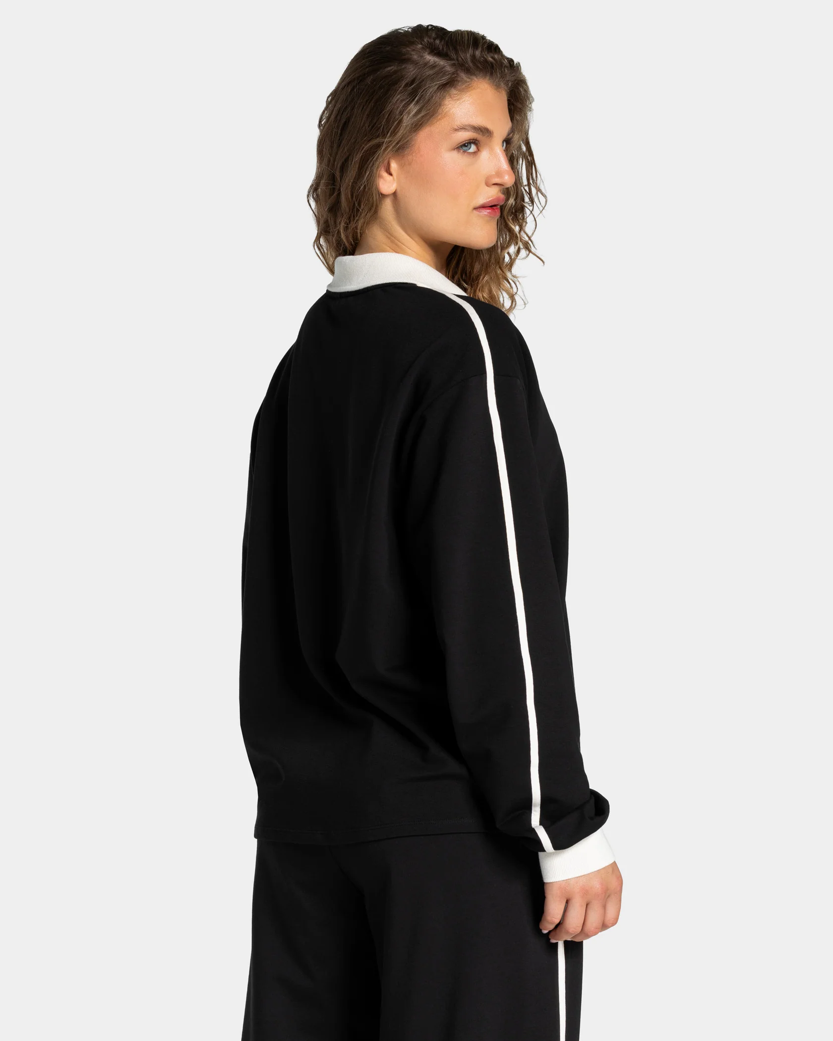 Soft Polo Longsleeve "Schwarz" - Image 2