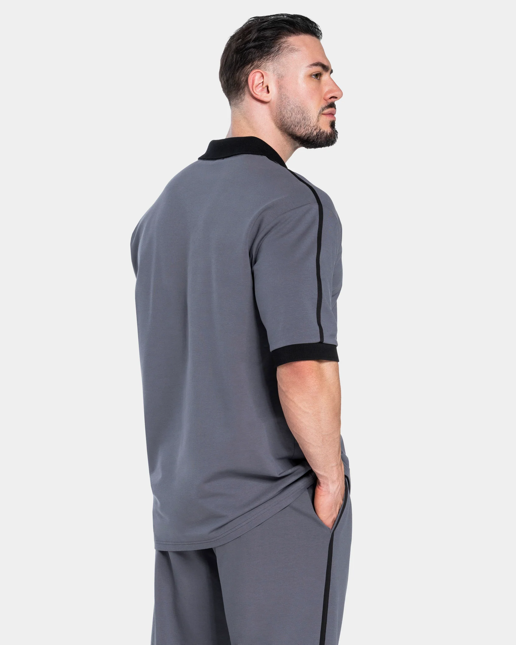 Soft Polo T-Shirt "Graphit" - Image 2