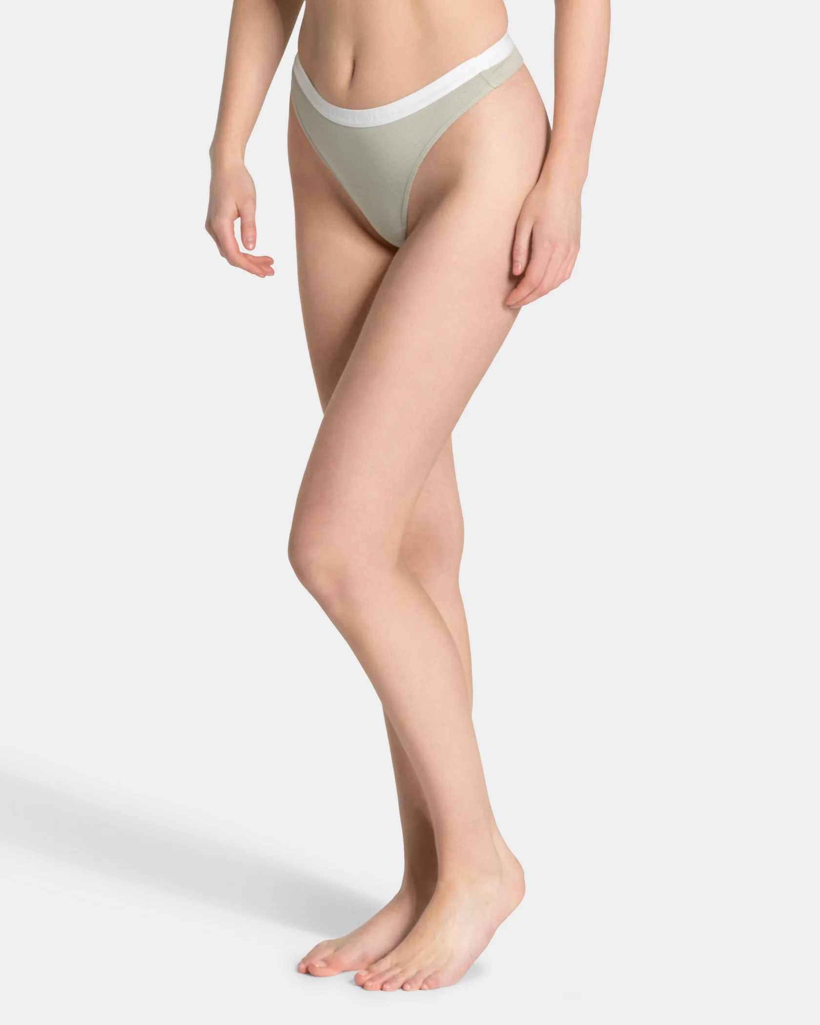 Soft Ribbed Tanga "Pistachio" - Image 2