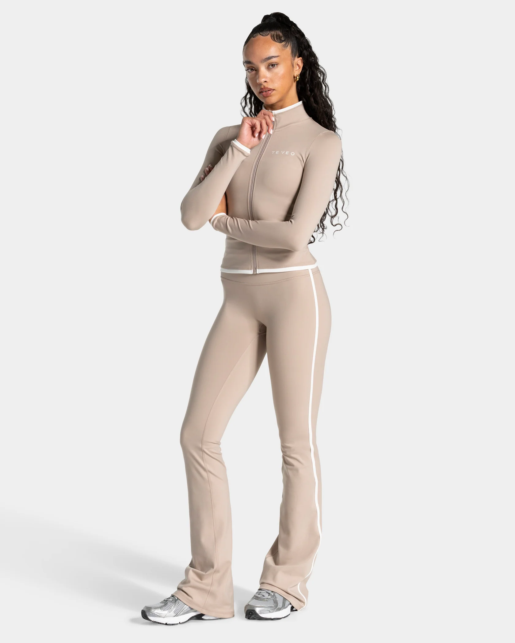 Soft Shaping Zip Jacke "Cappuccino" - Image 3