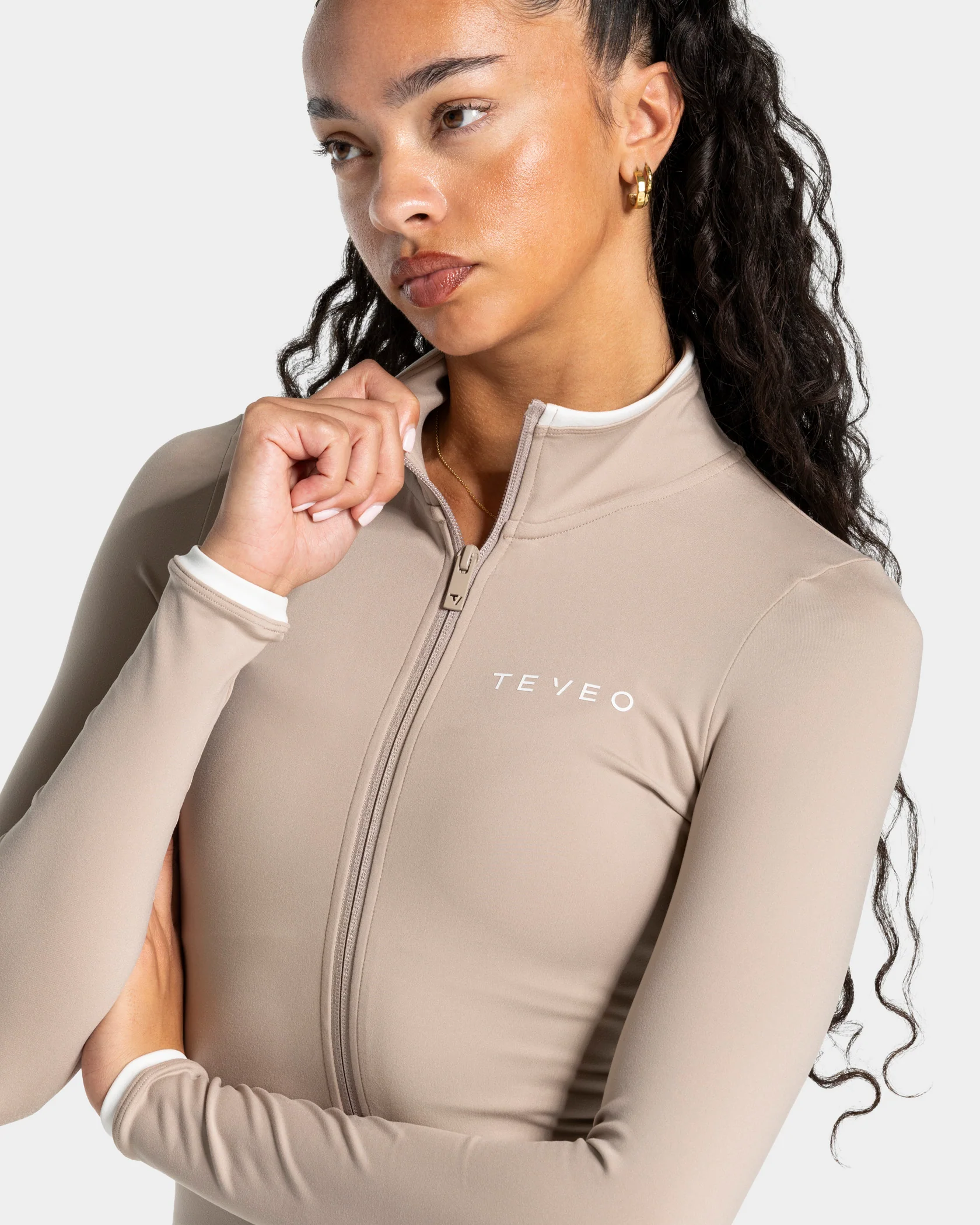 Soft Shaping Zip Jacke "Cappuccino" - Image 4