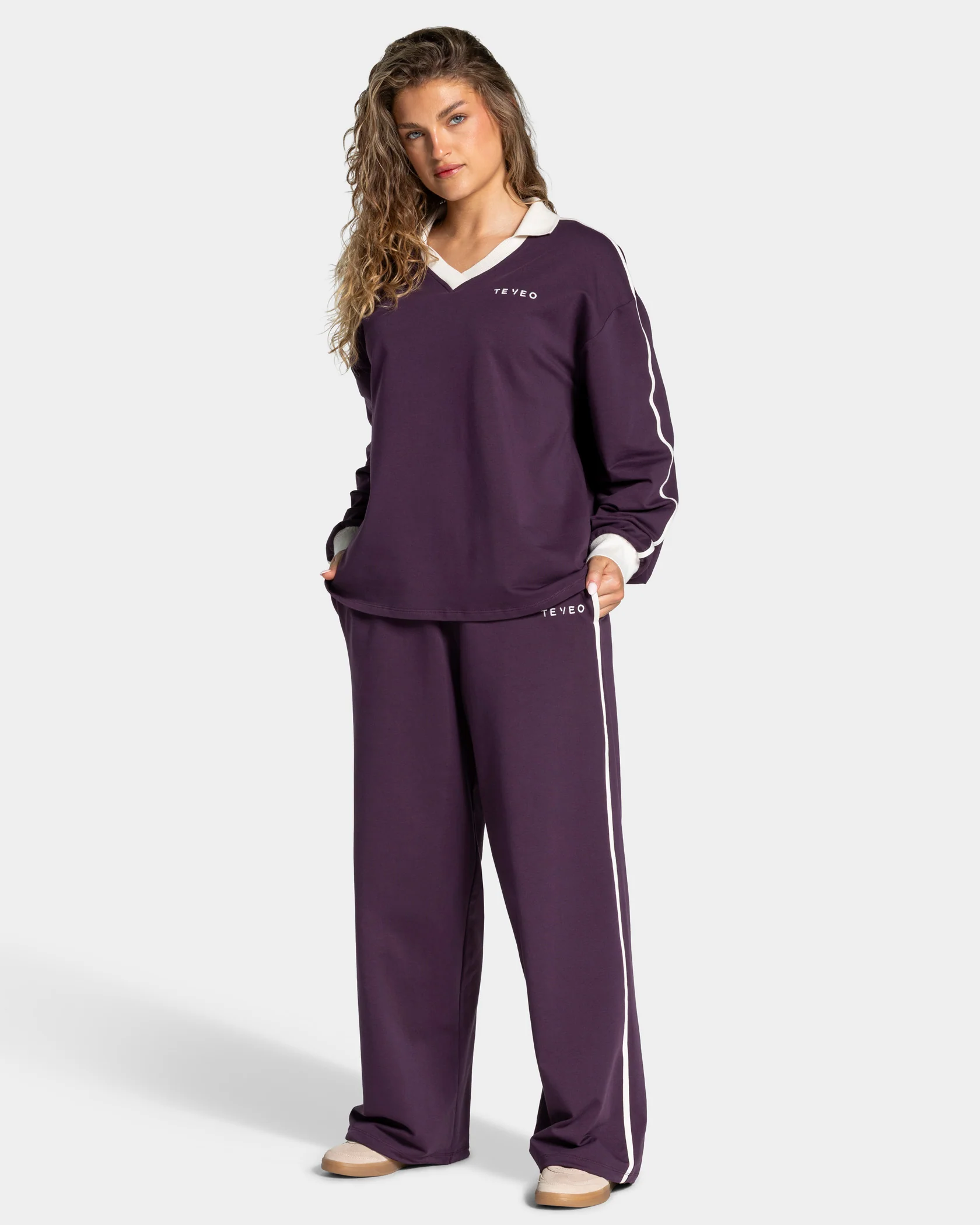 Soft Wide Leg Jogger Regular "Blackberry" - Image 3
