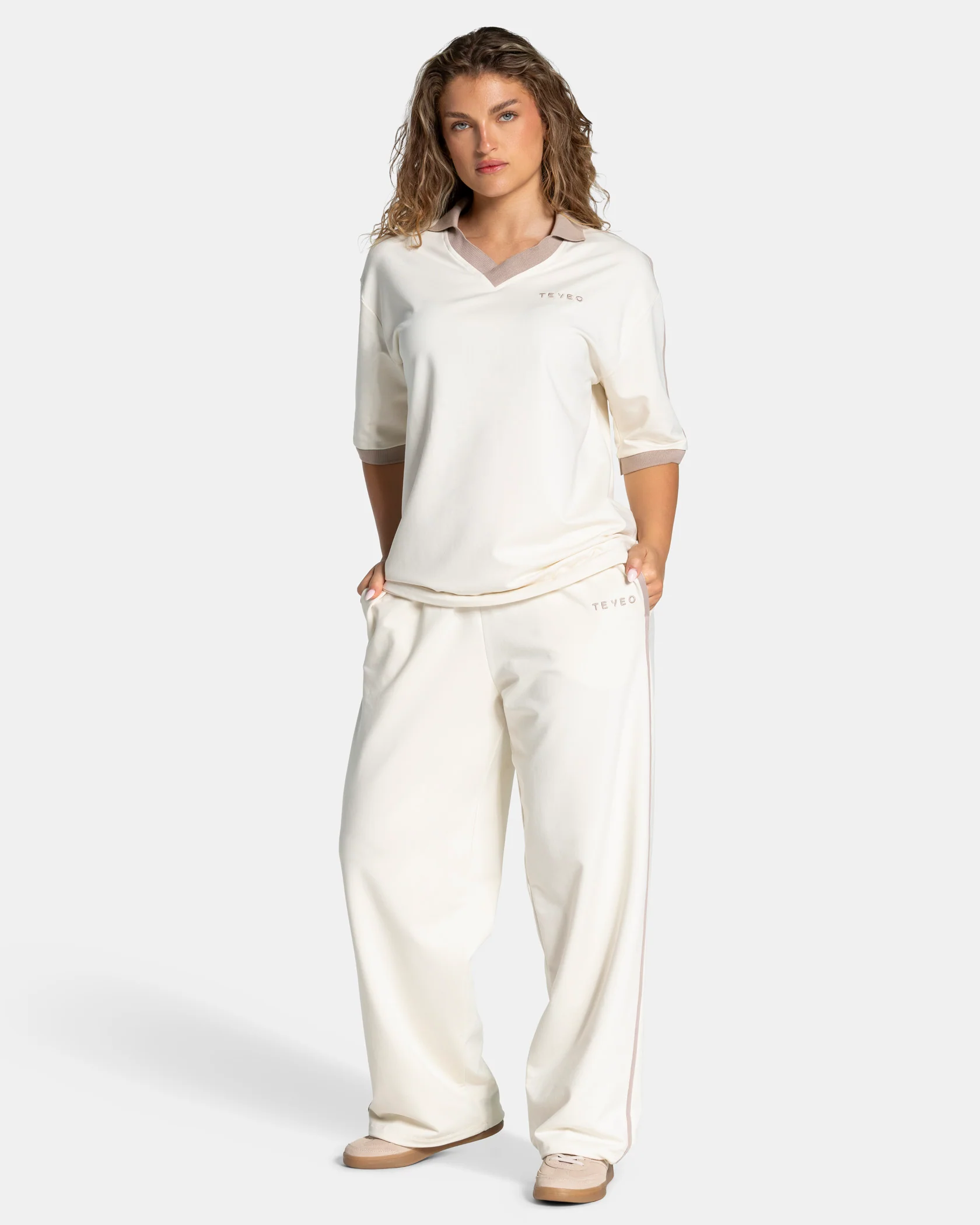 Soft Wide Leg Jogger Tall "Off White" - Image 3
