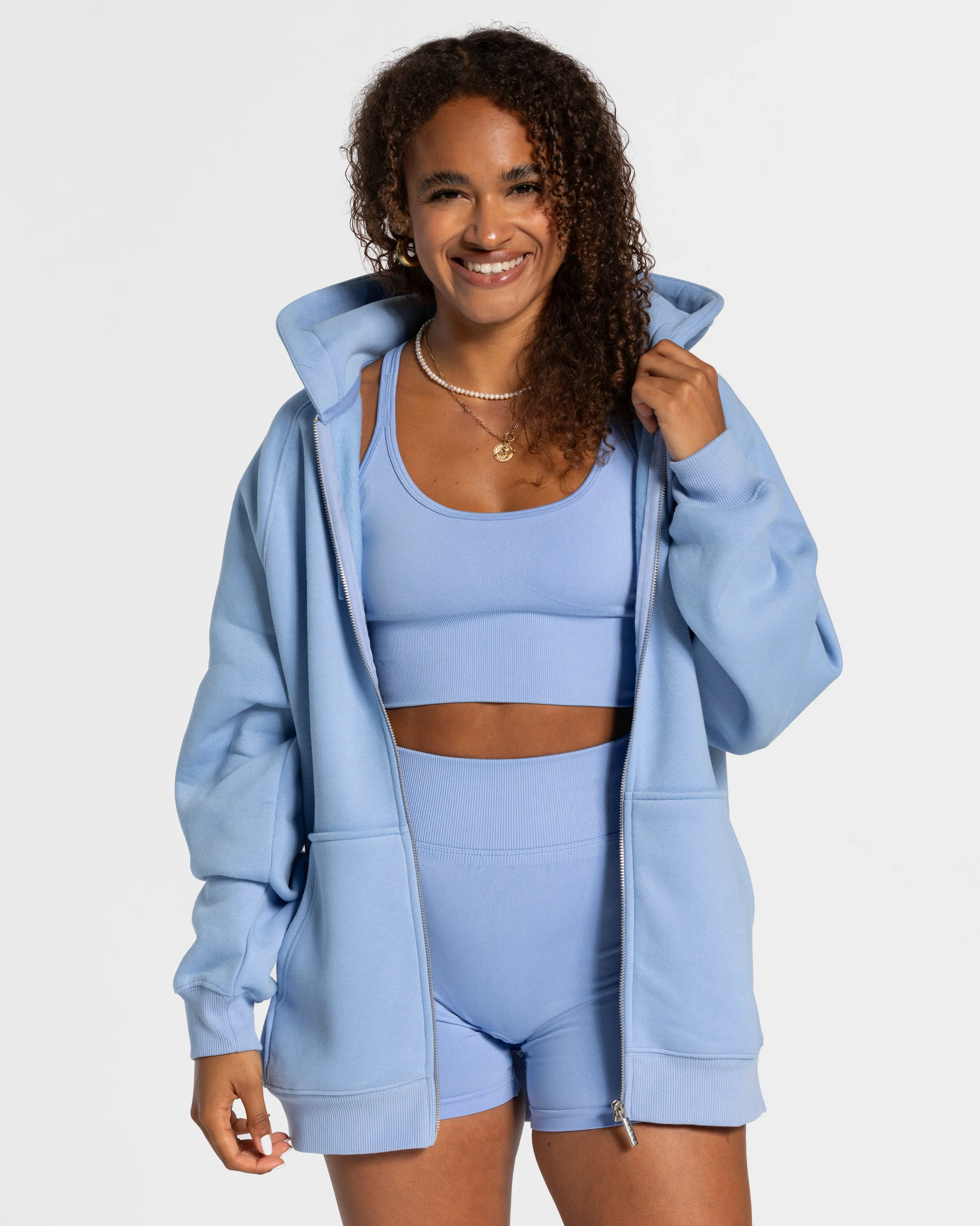 Statement Oversized Jacke "Blau"