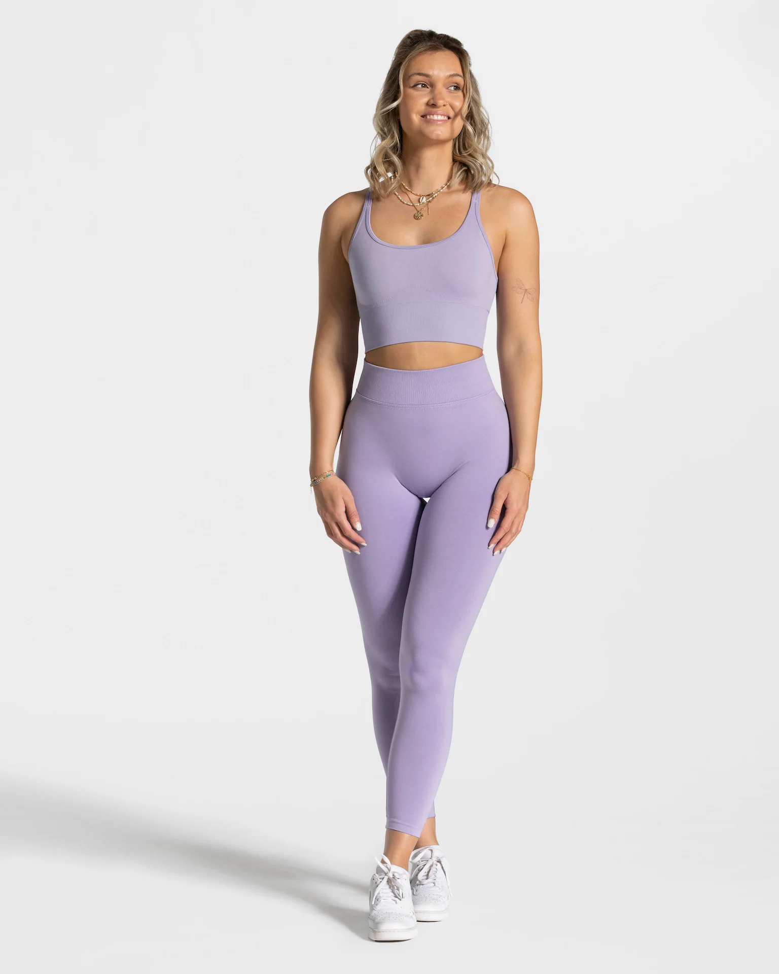 Statement Scrunch Leggings "Flieder" - Image 3