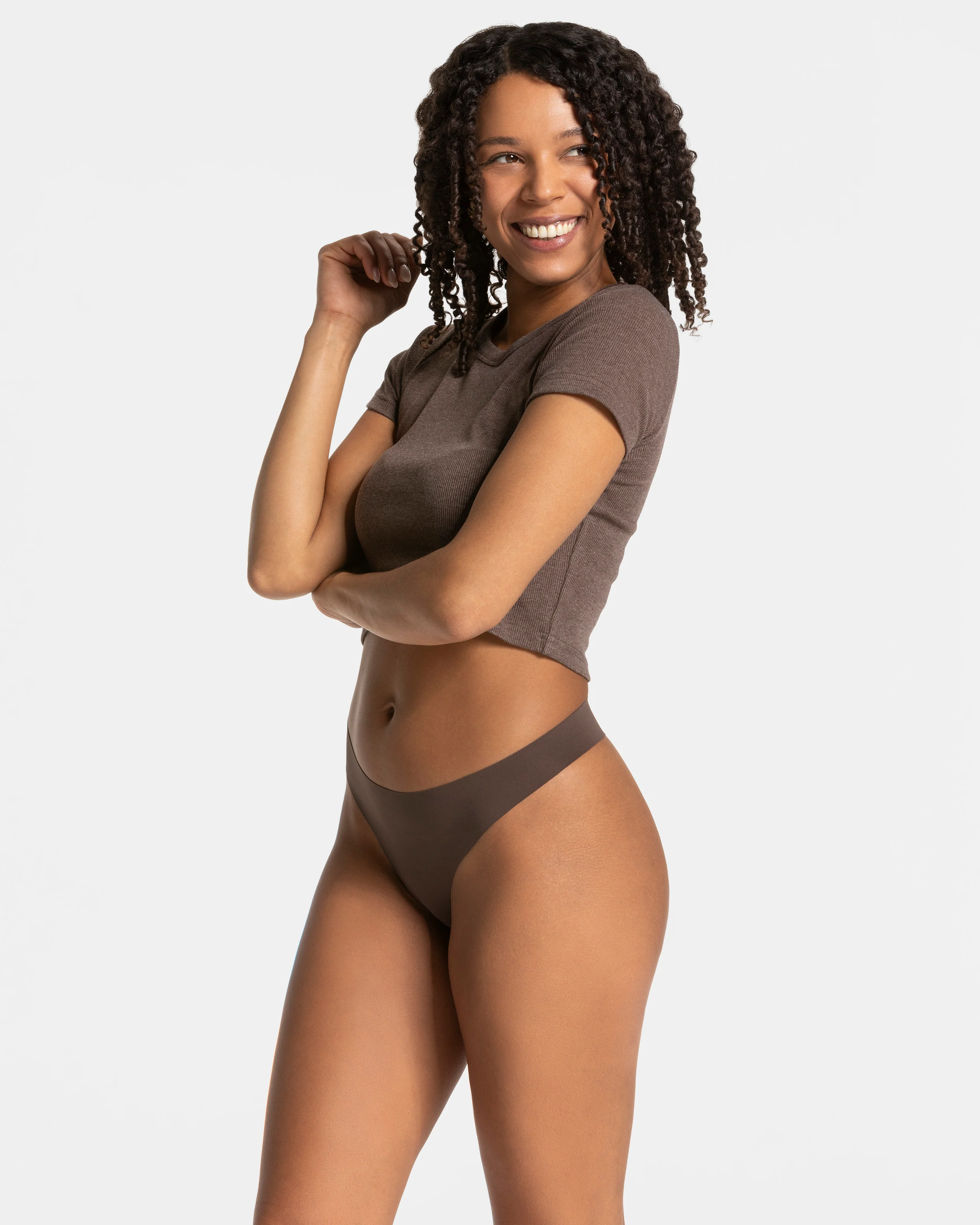 Seamless Padded Tanga (5er-Pack) "Kaffee" - Image 3
