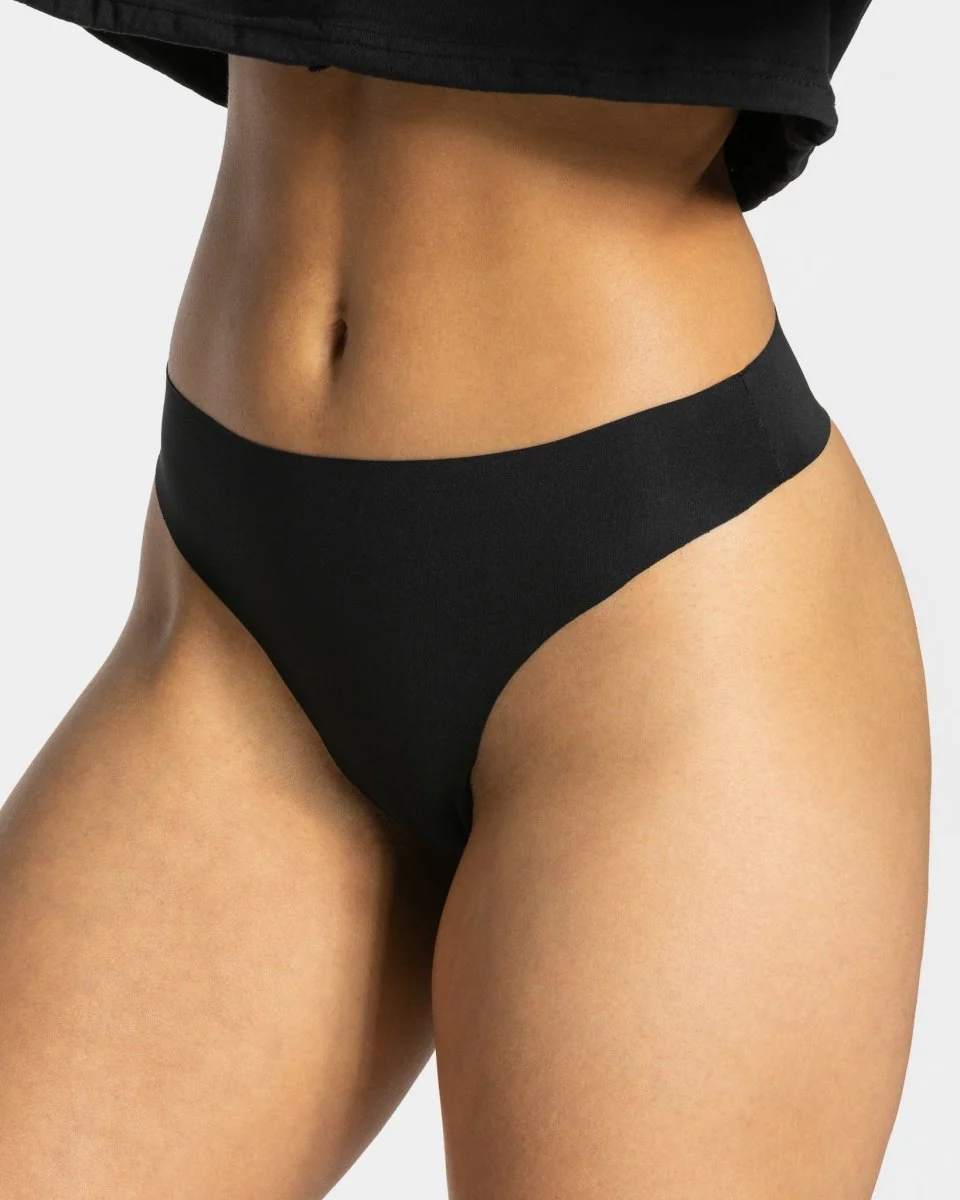 Seamless Tanga (5er-Pack) "Schwarz"