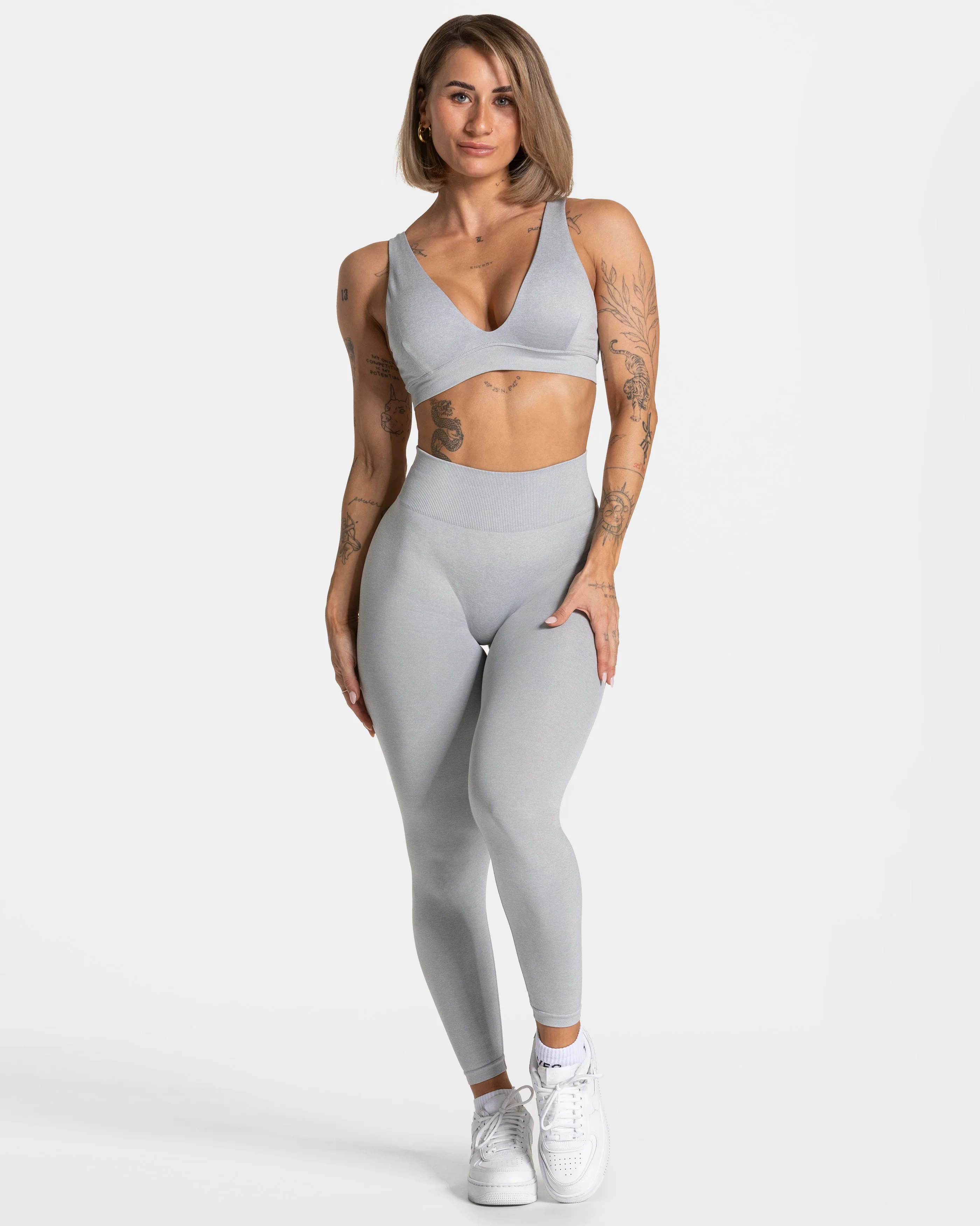 Timeless Pro Covert Scrunch Leggings "Hellgrau" - Image 3