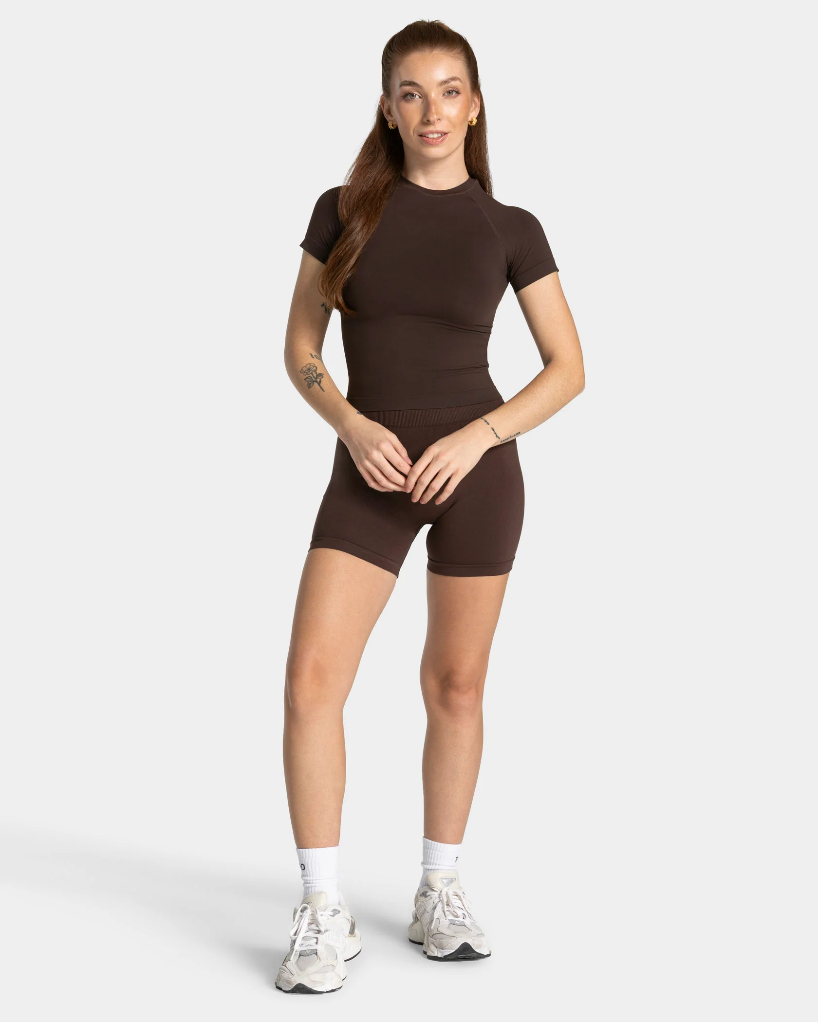 Timeless Pro Covert Scrunch Shorts "Espresso" - Image 3