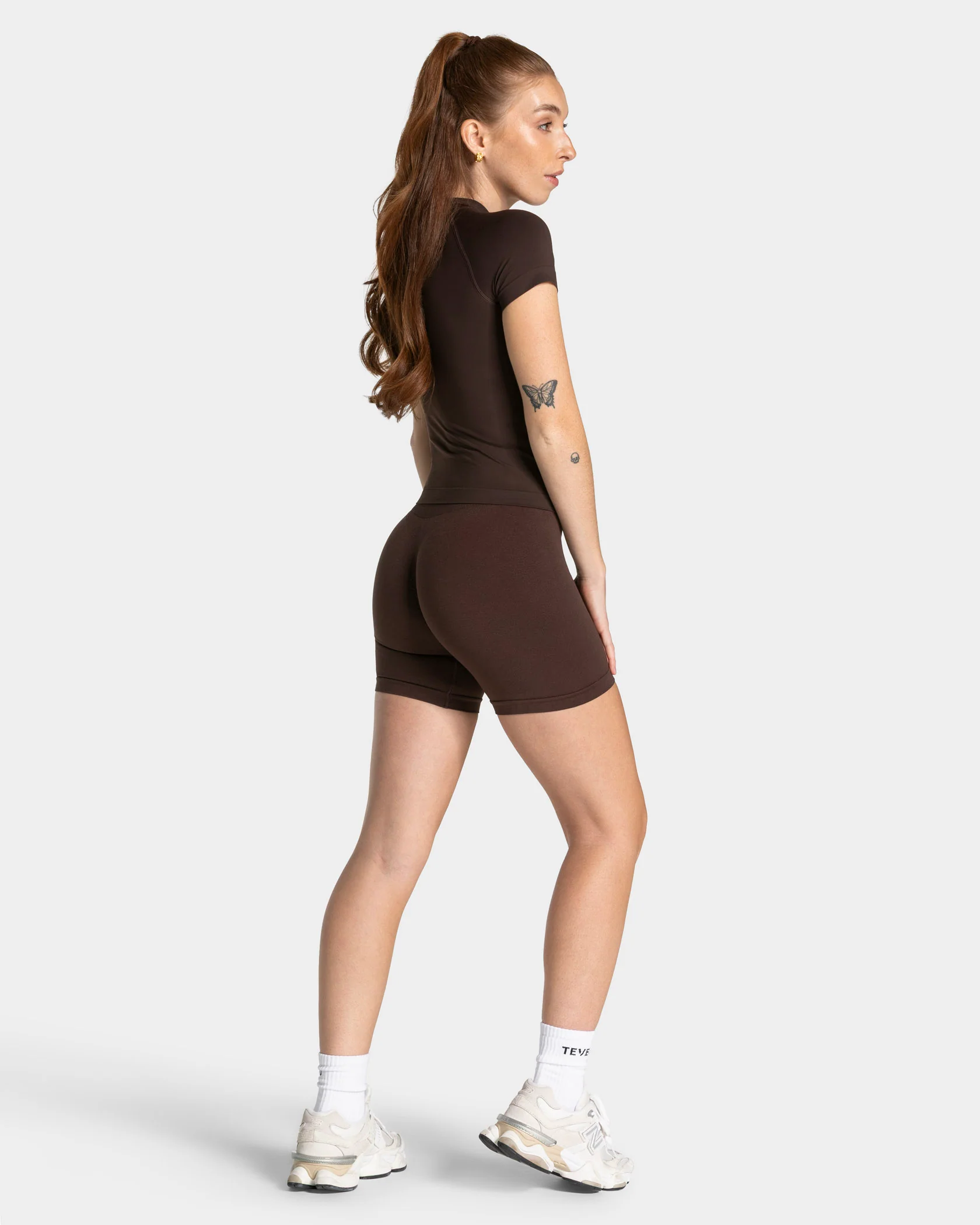 Timeless Pro Covert Scrunch Shorts "Espresso" - Image 5