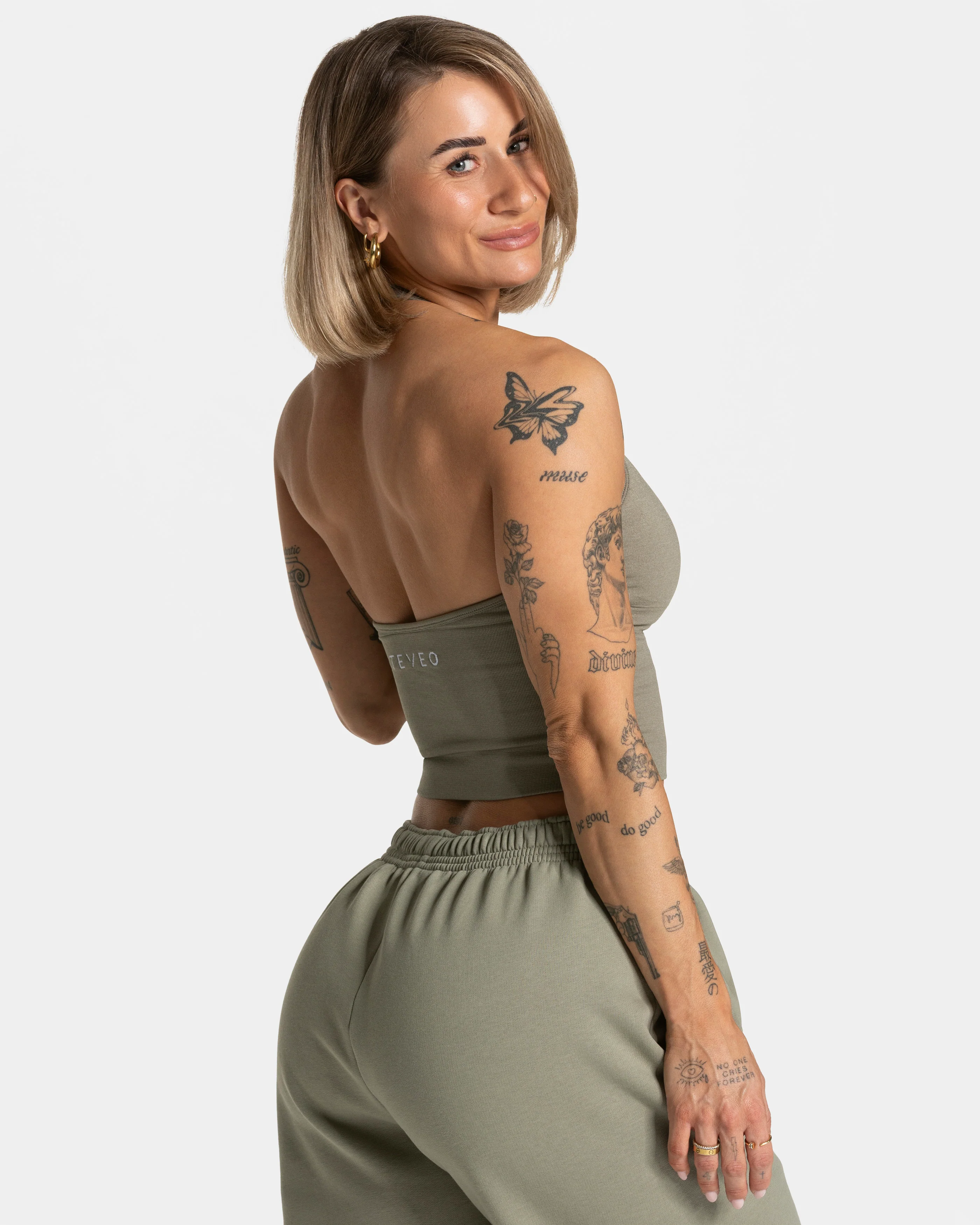 Timeless Pro Neckholder Top  "Khaki" - Image 2