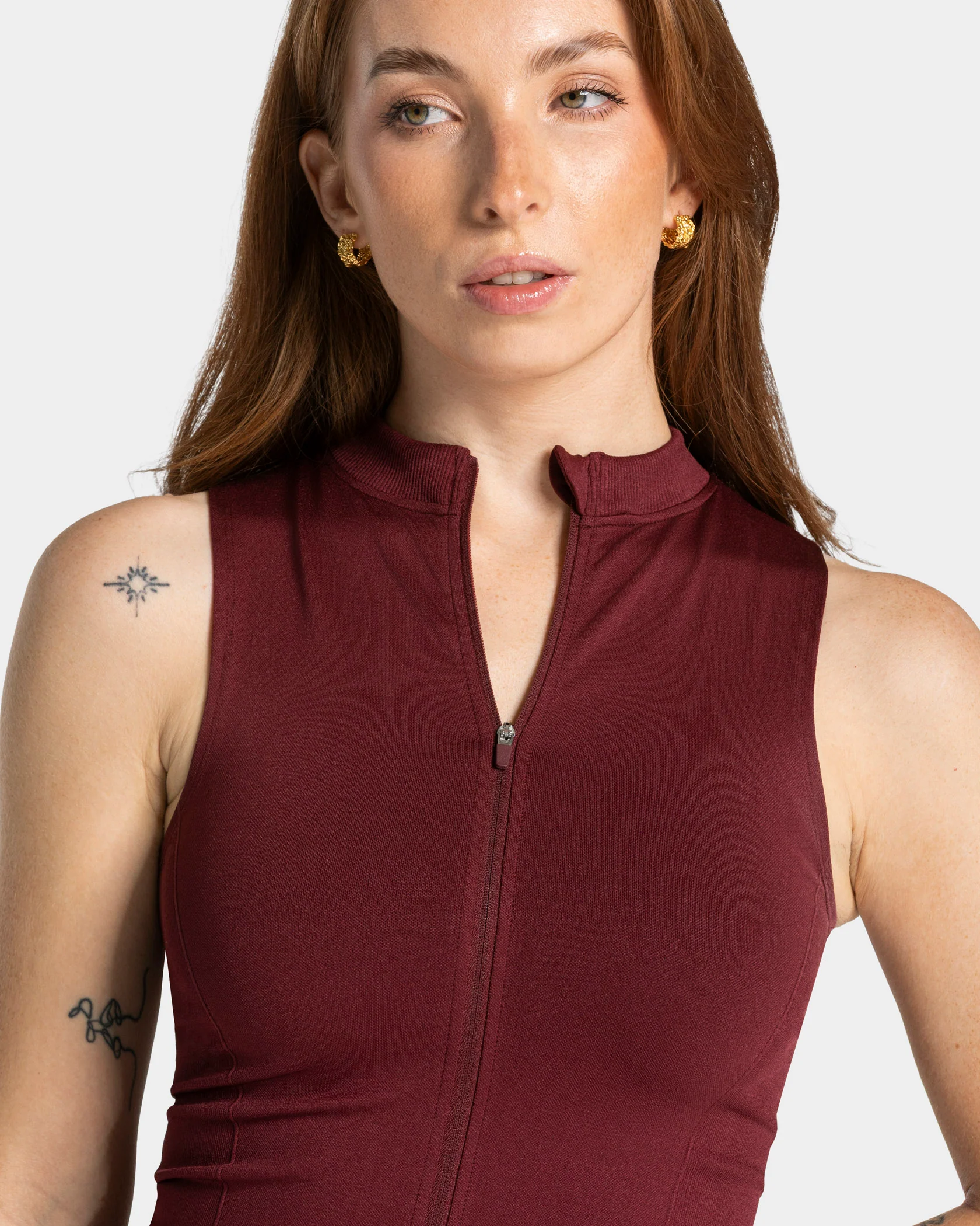 Timeless Pro Zip Tank "Weinrot" - Image 4