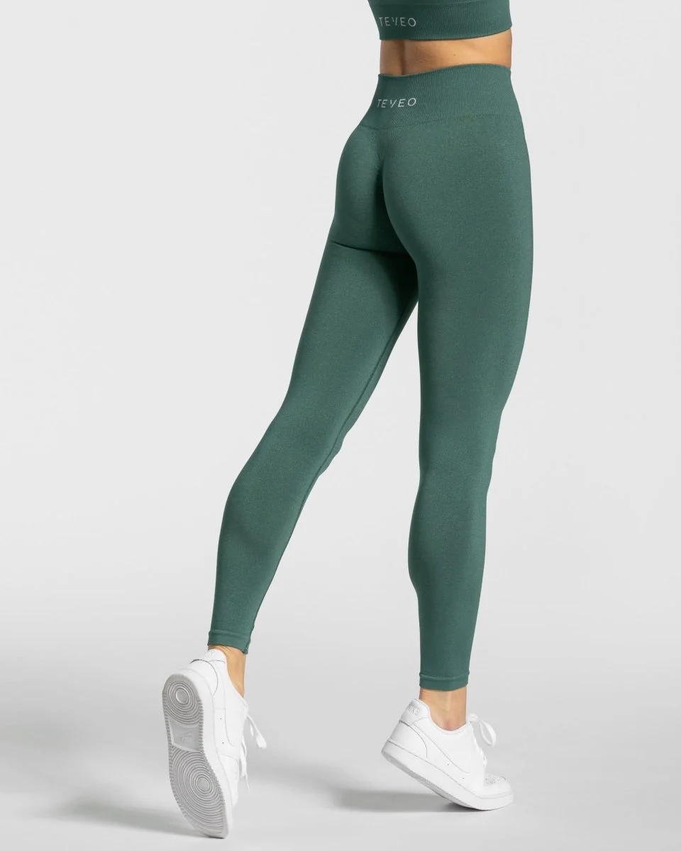Timeless Scrunch Leggings "Dunkelgrün" - Image 2