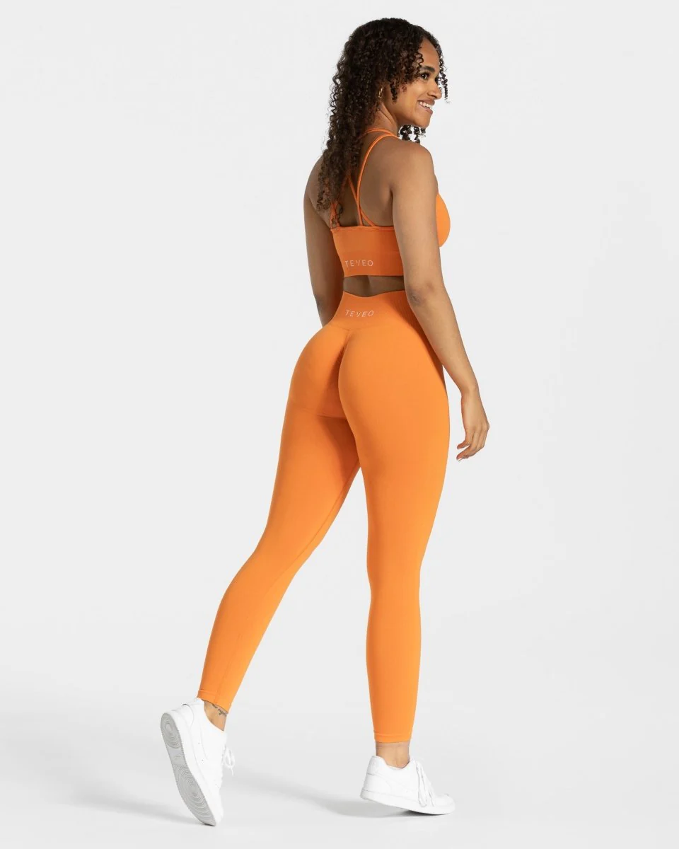 Timeless Scrunch Leggings "Orange" - Image 5