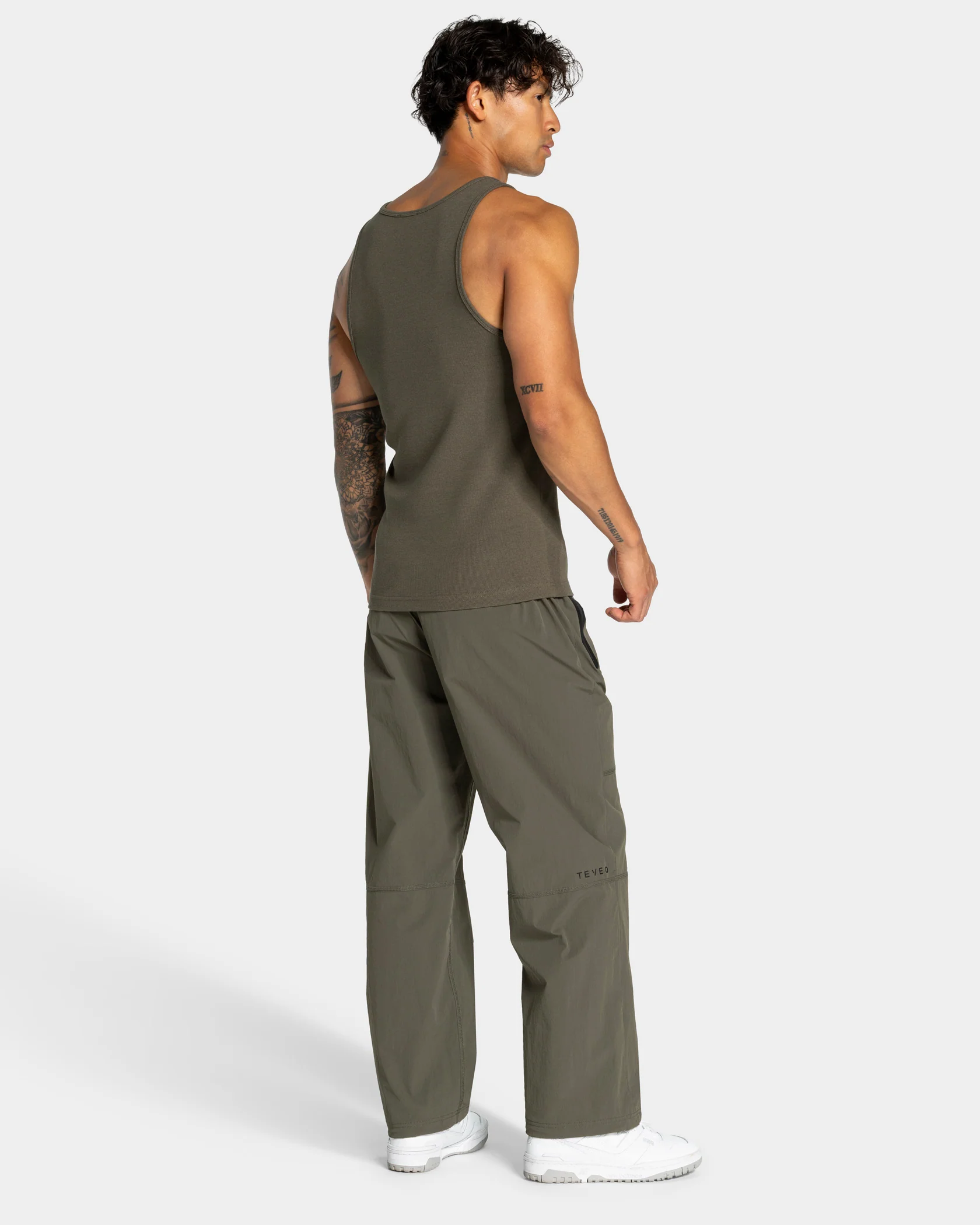 Workout Ribbed Tank "Olive" - Image 5