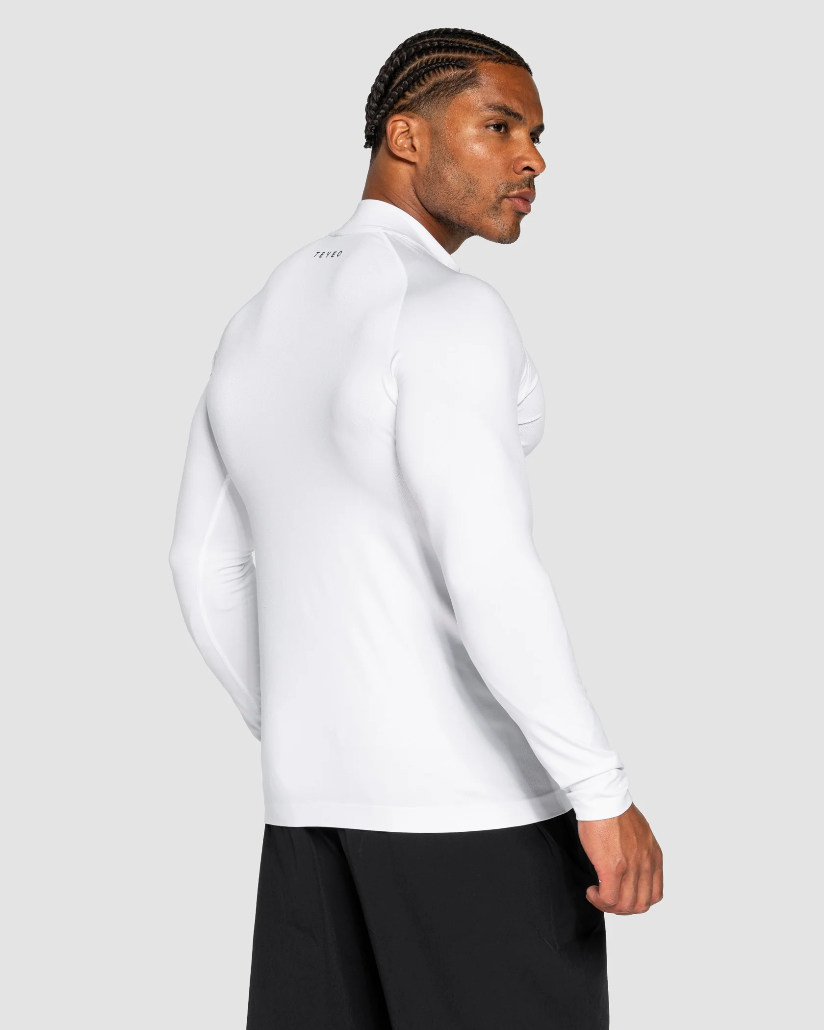 Workout Seamless Half Zip Longsleeve "Weiß" - Image 2