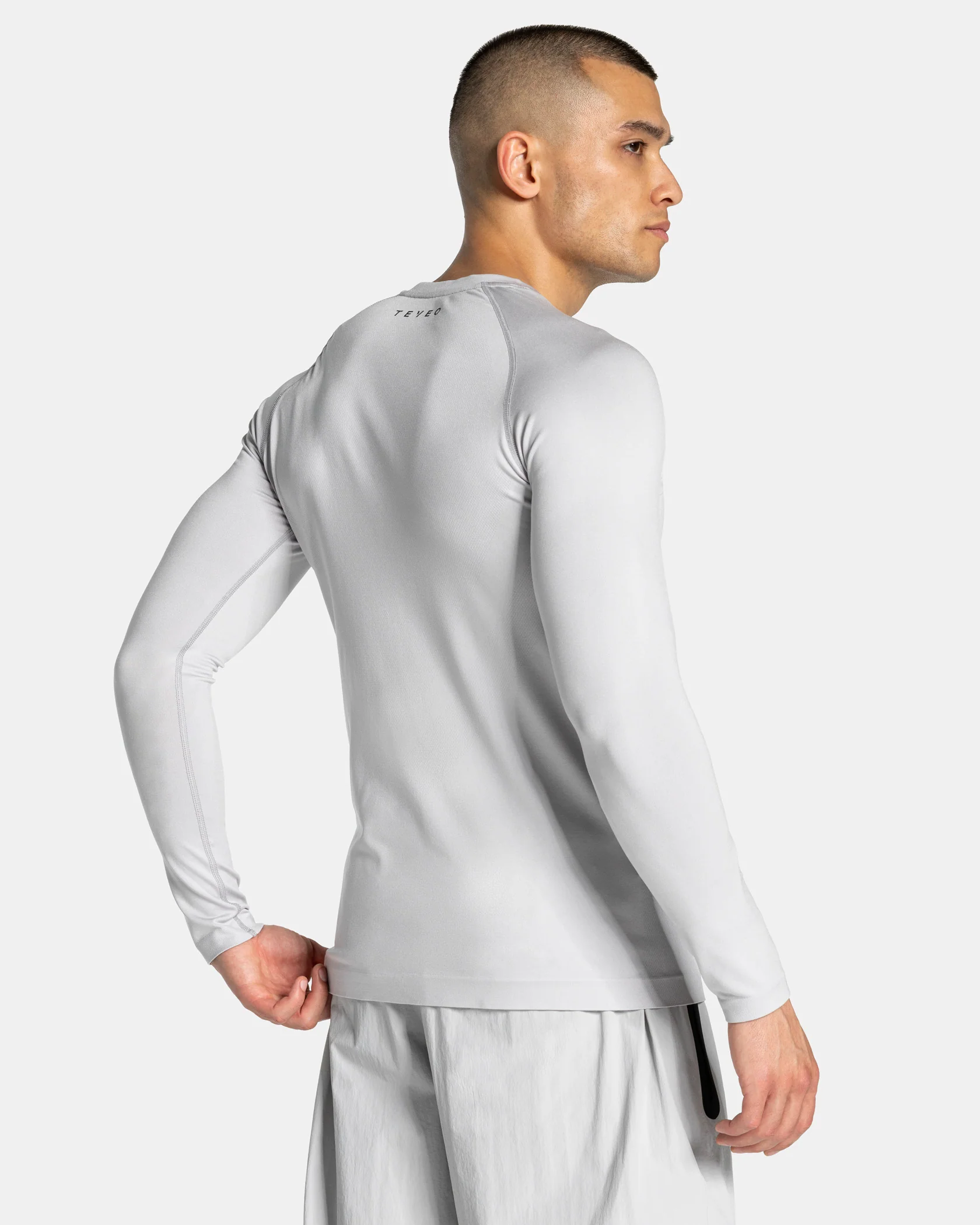Workout Seamless Longsleeve "Hellgrau" - Image 2