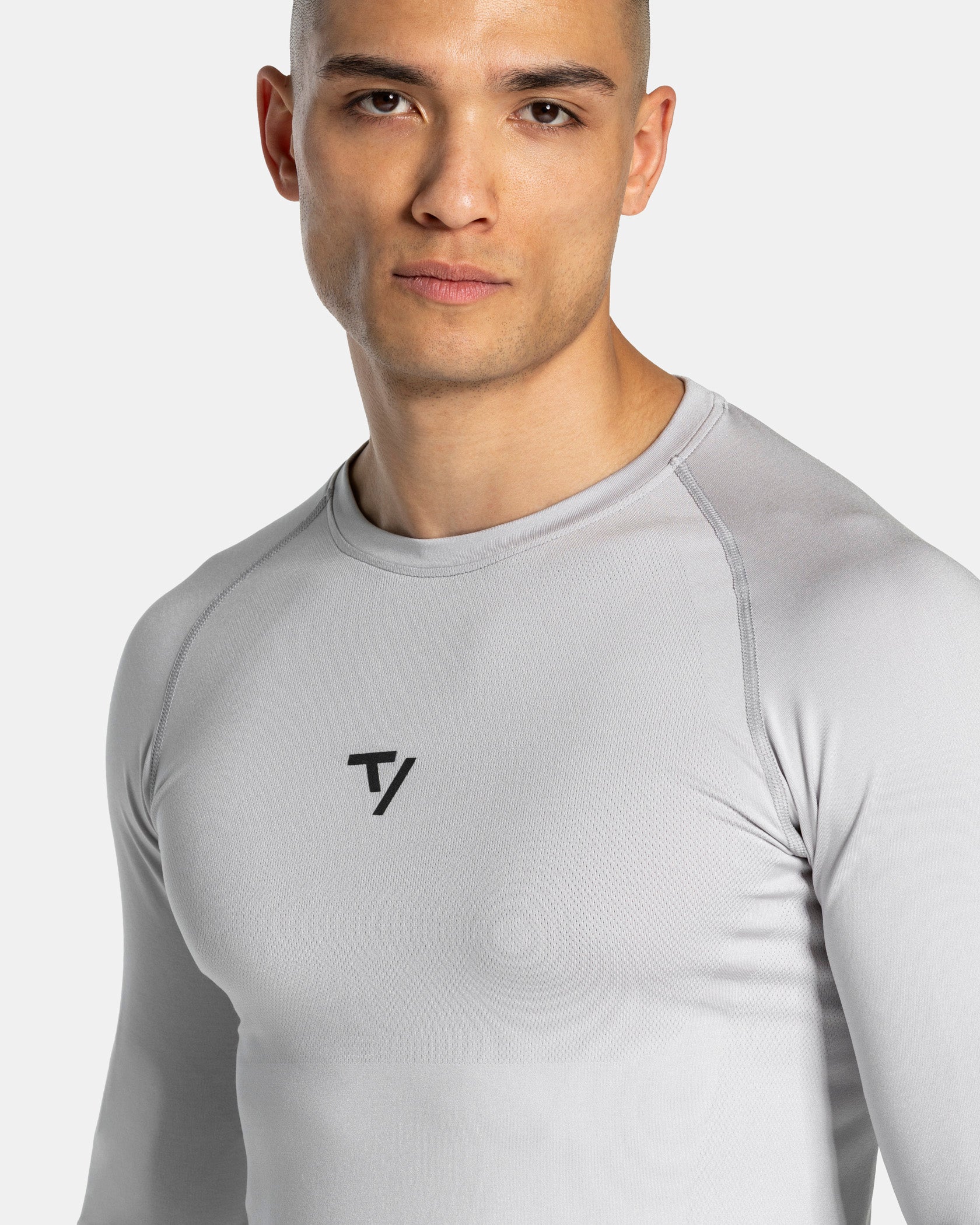 Workout Seamless Longsleeve "Hellgrau" - Image 4
