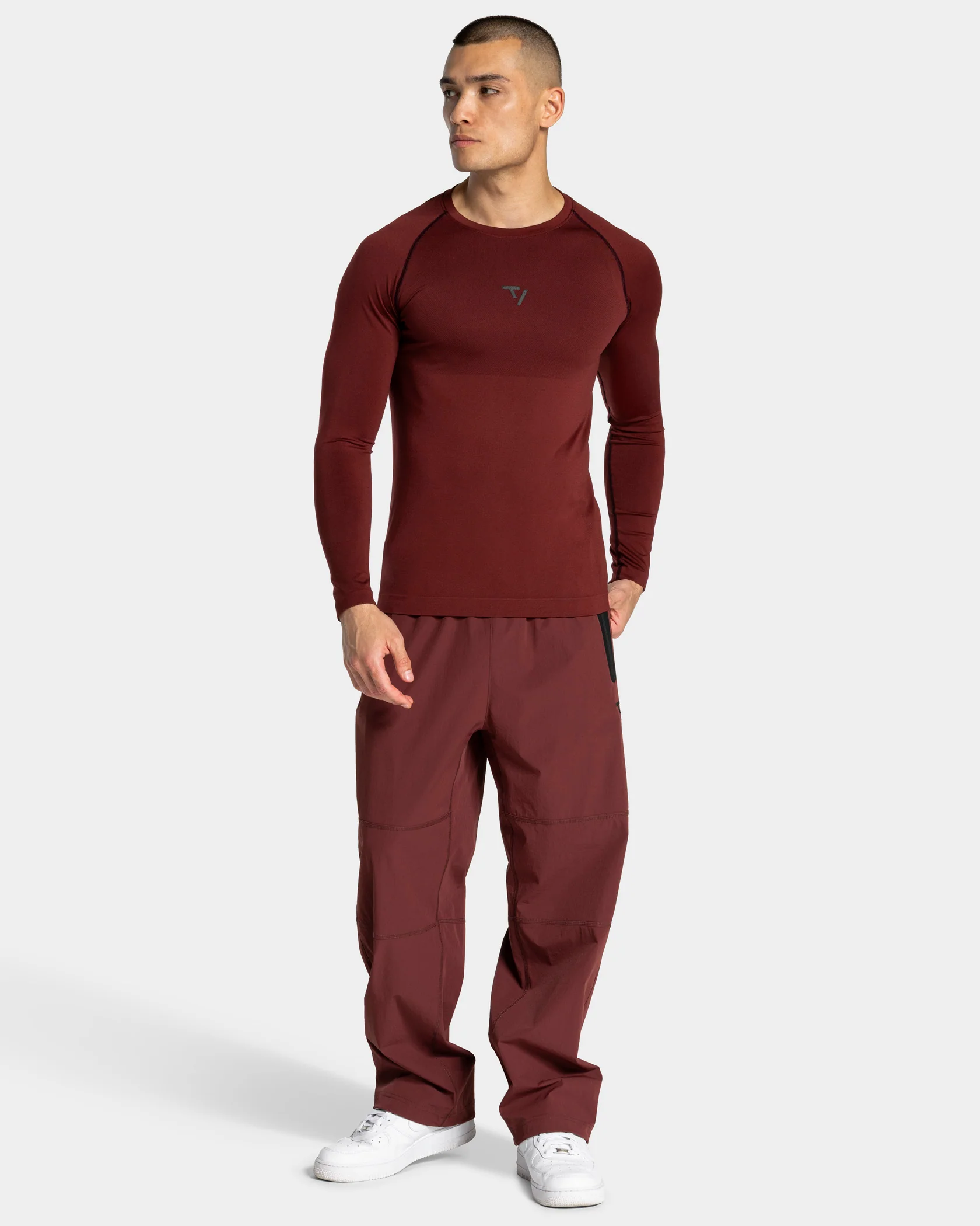 Workout Seamless Longsleeve "Merlot" - Image 3
