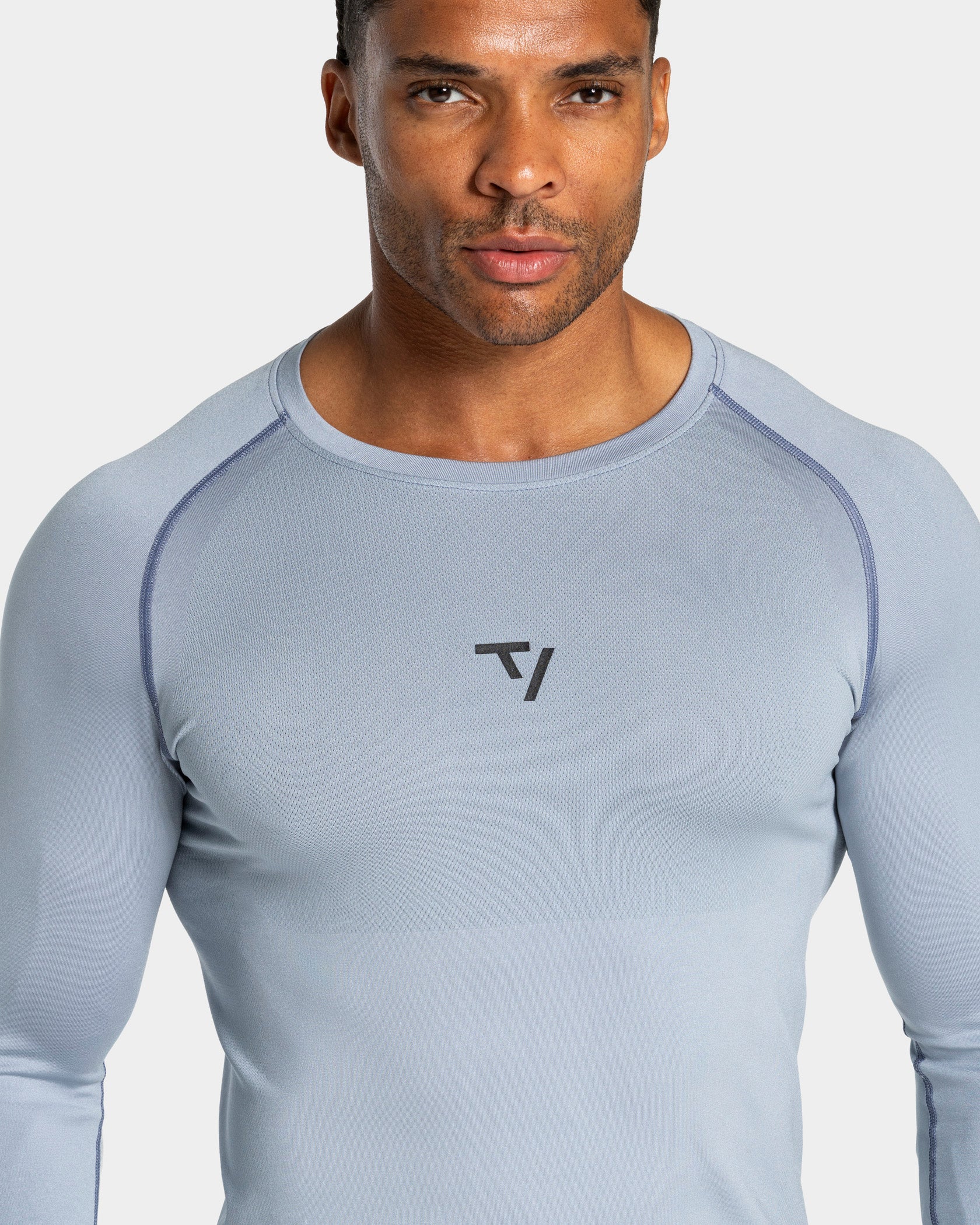 Workout Seamless Longsleeve "Stahlblau" - Image 4