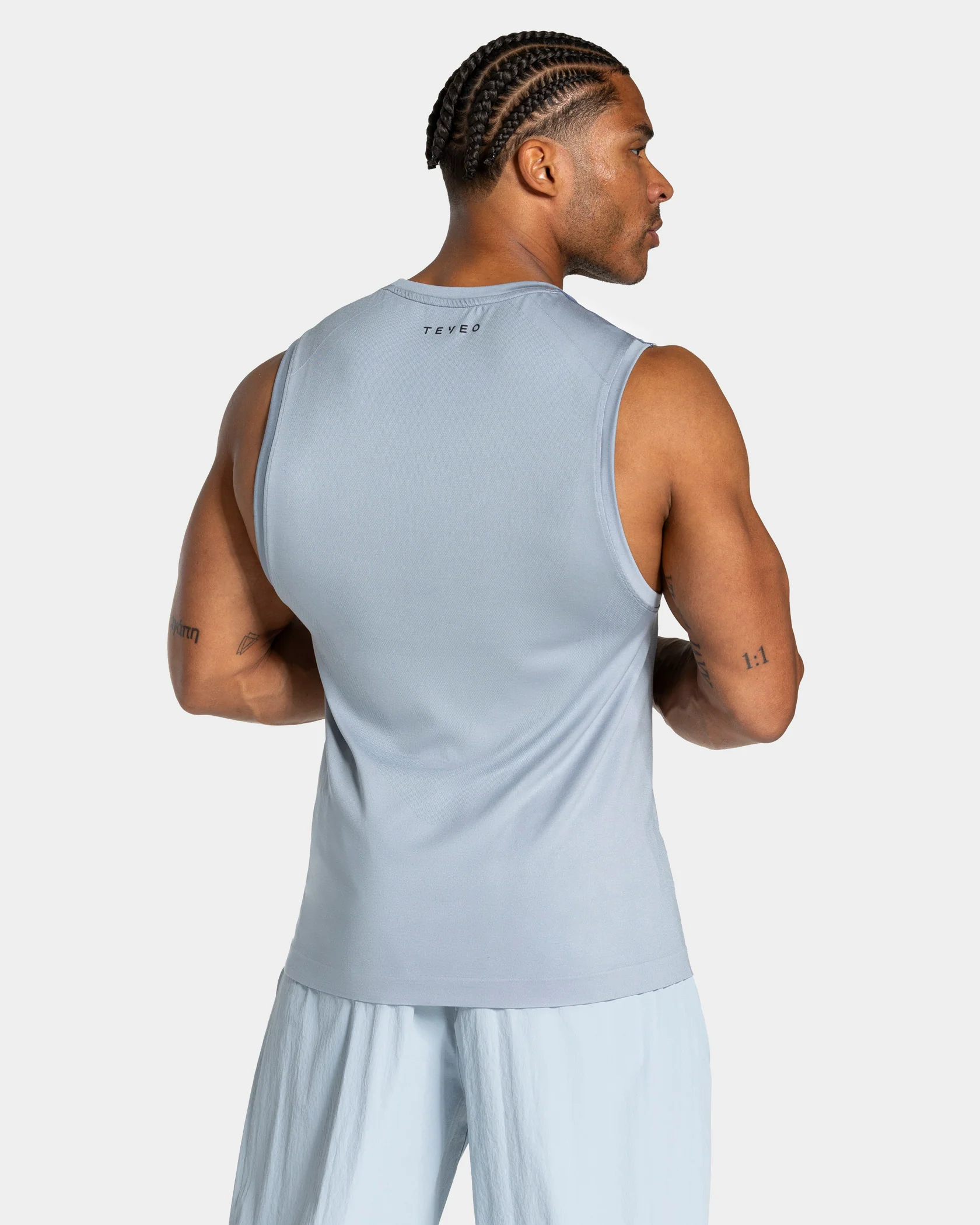 Workout Seamless Tank "Stahlblau" - Image 2