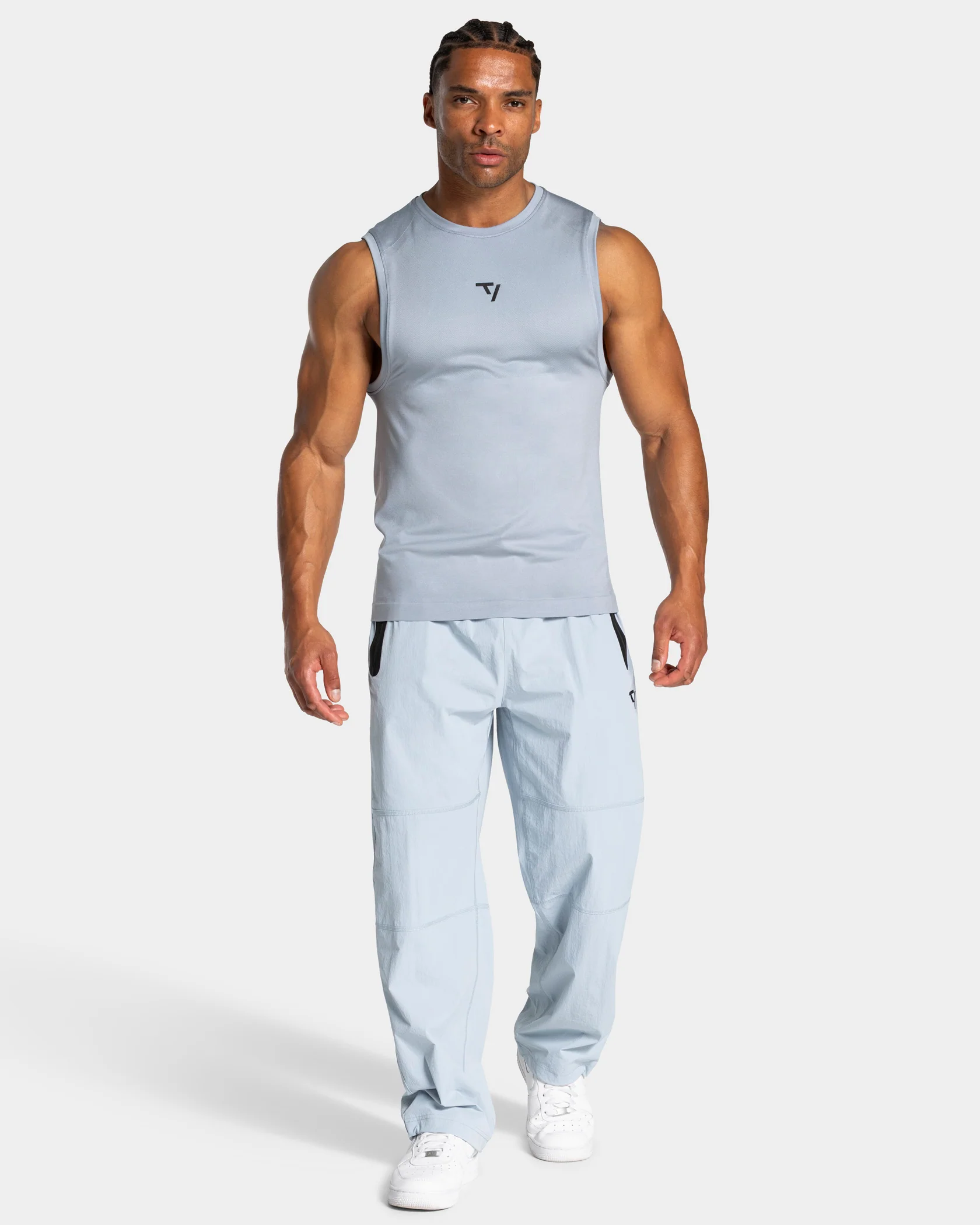 Workout Seamless Tank "Stahlblau" - Image 3