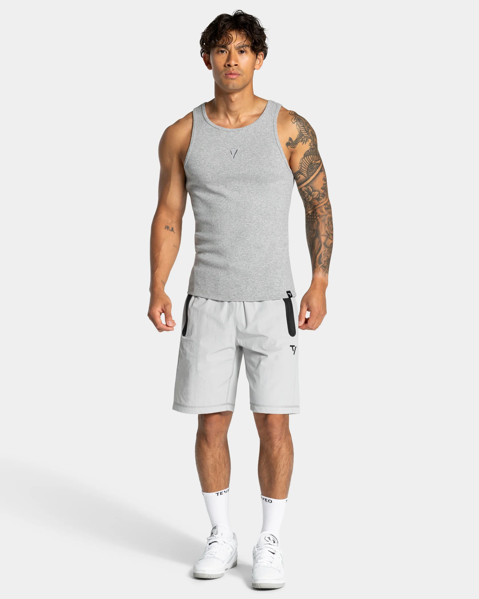 Workout Shorts "Hellgrau" - Image 3