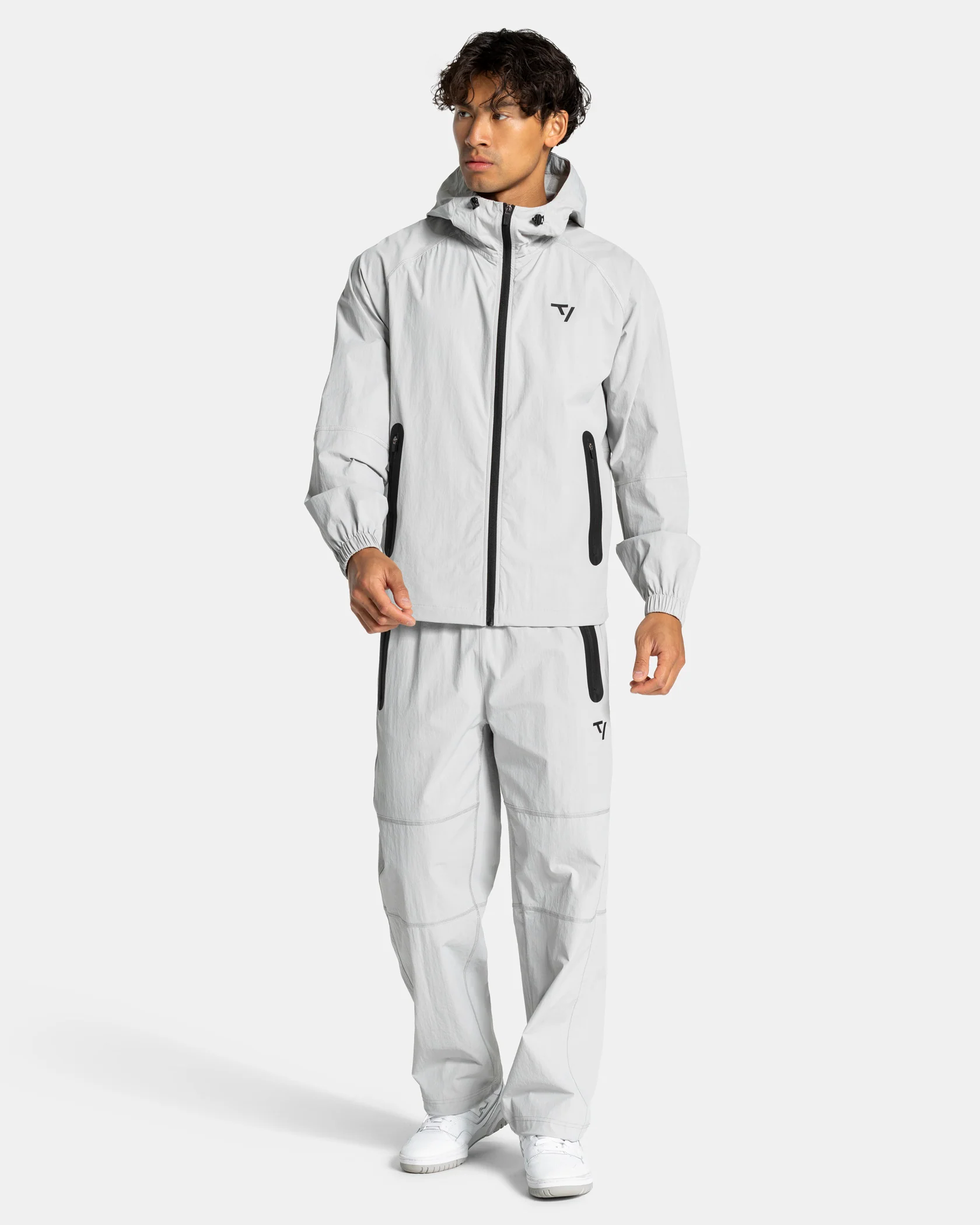 Workout Zip Jacke "Hellgrau" - Image 3