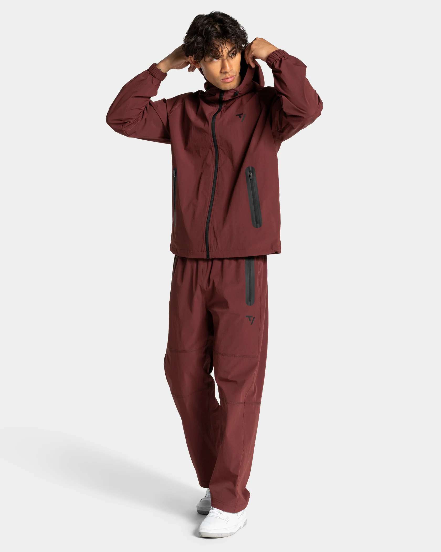 Workout Zip Jacke "Merlot" - Image 3
