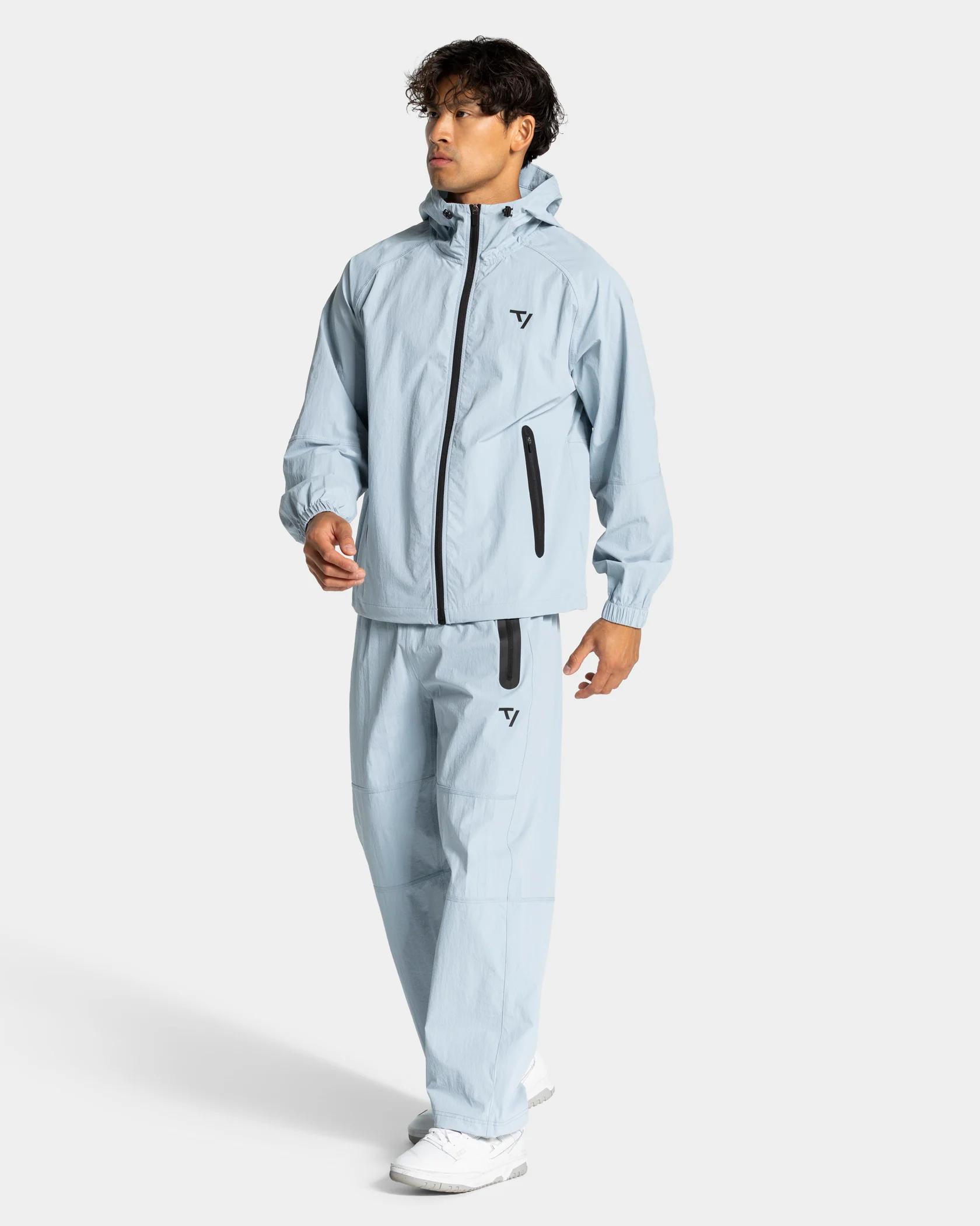 Workout Zip Jacke "Stahlblau" - Image 3
